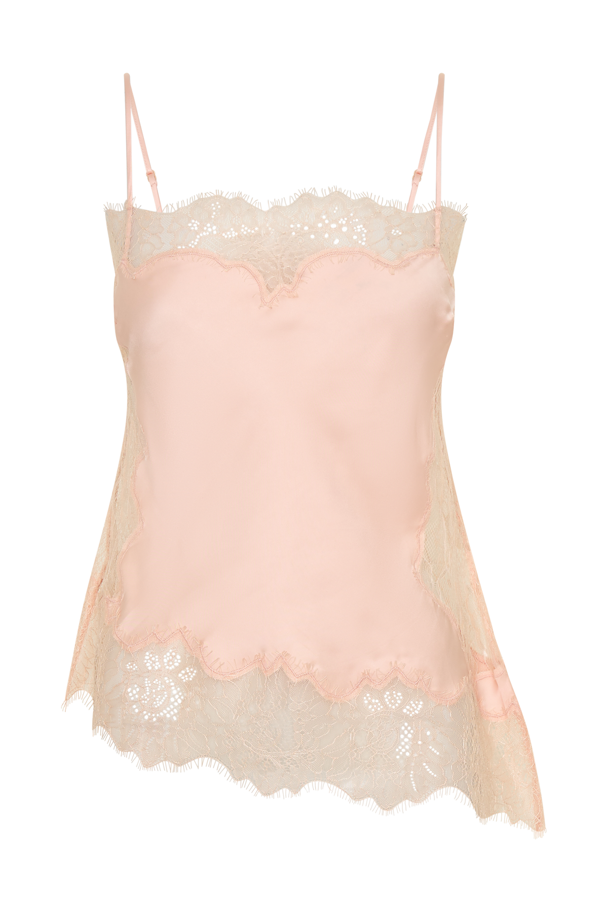 Miriam Satin & Lace Camisole - Peach | MESHKI US Miriam Satin & Lace Camisole - Peach | MESHKI US