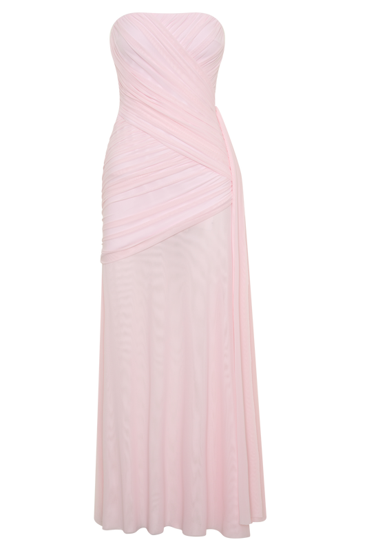 winter formal dresses pink Pink Long Sleeve Prom Dress A Line Winter Formal Dress