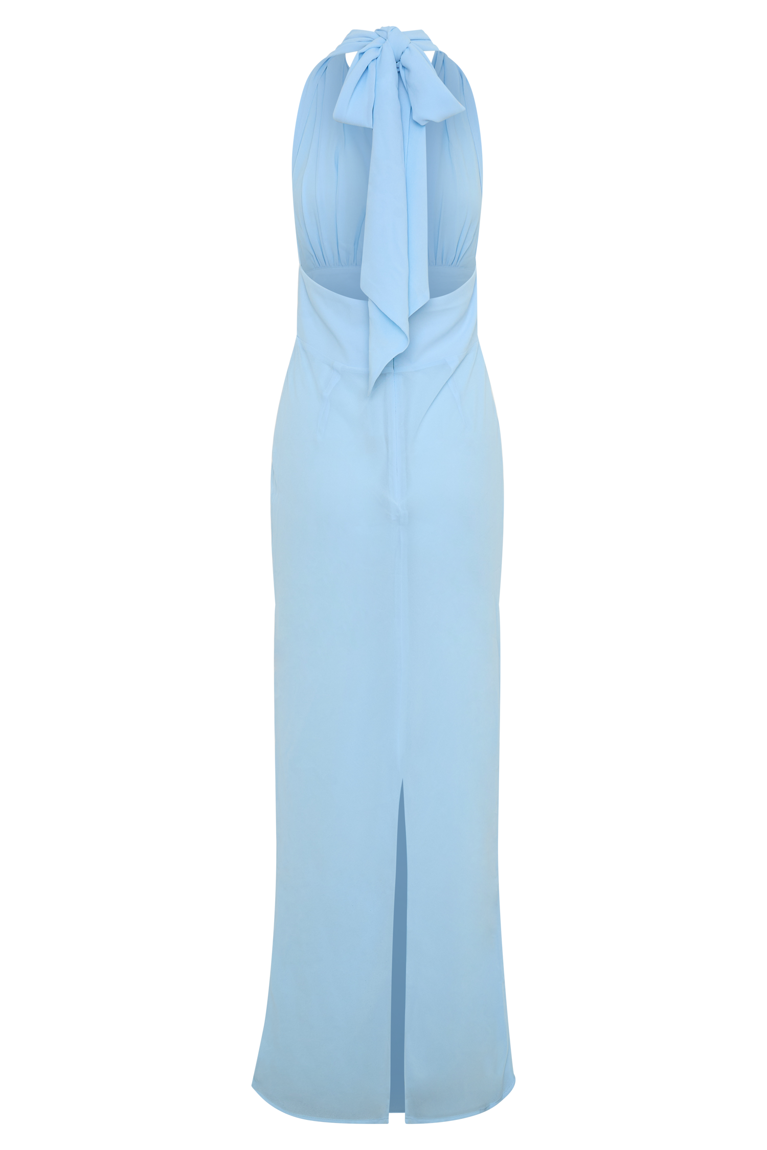 Nadine Halter Chiffon Maxi Dress - Blue #8