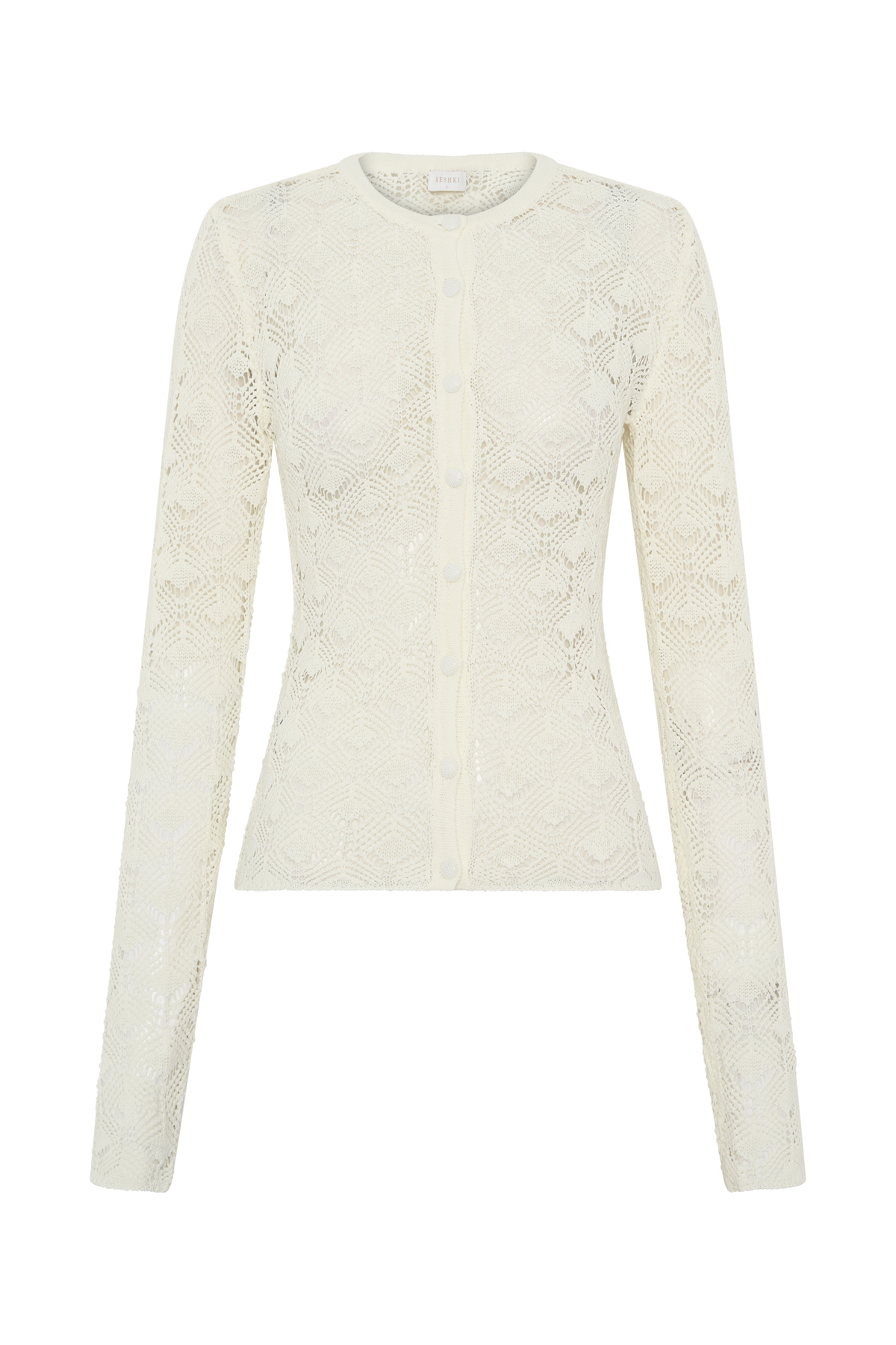 Nikiki Crochet Knit Cardigan - Ivory