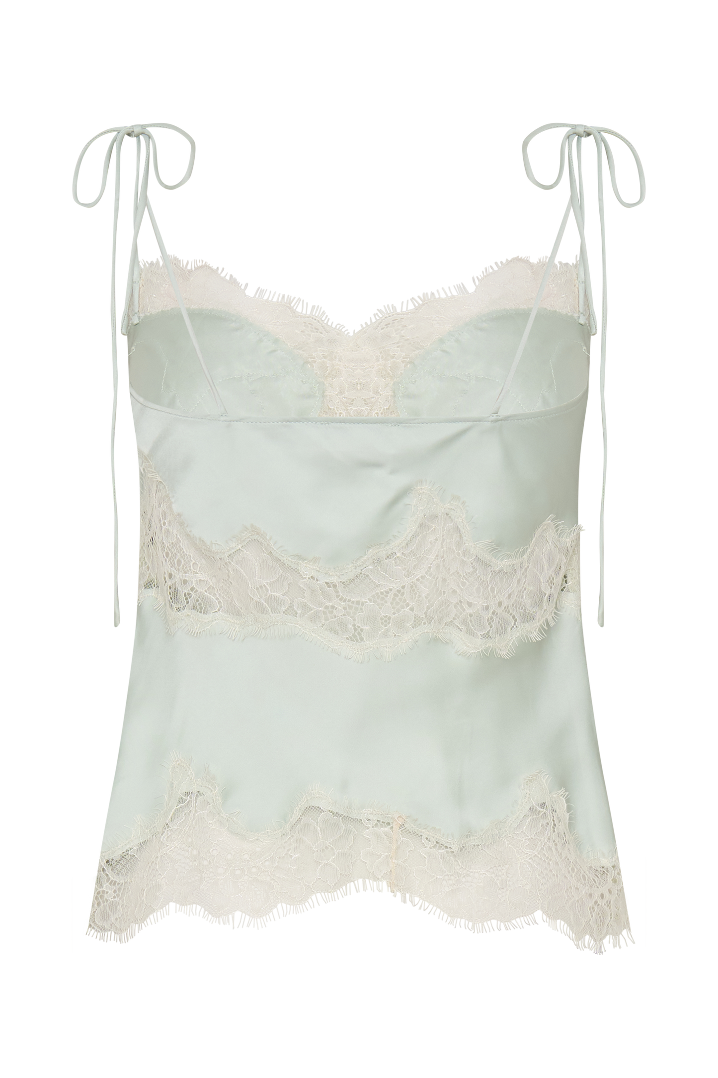 Nina Satin And Lace Camisole - Sage