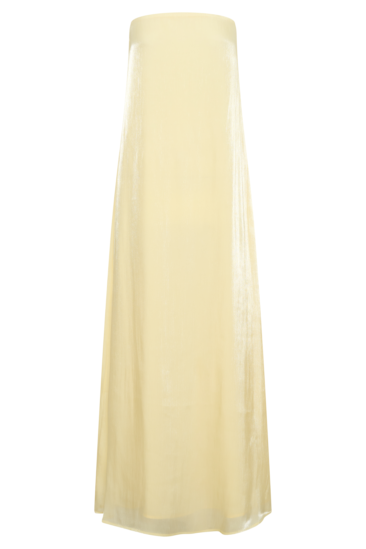 Olivia Strapless Maxi Dress - Lemon #11