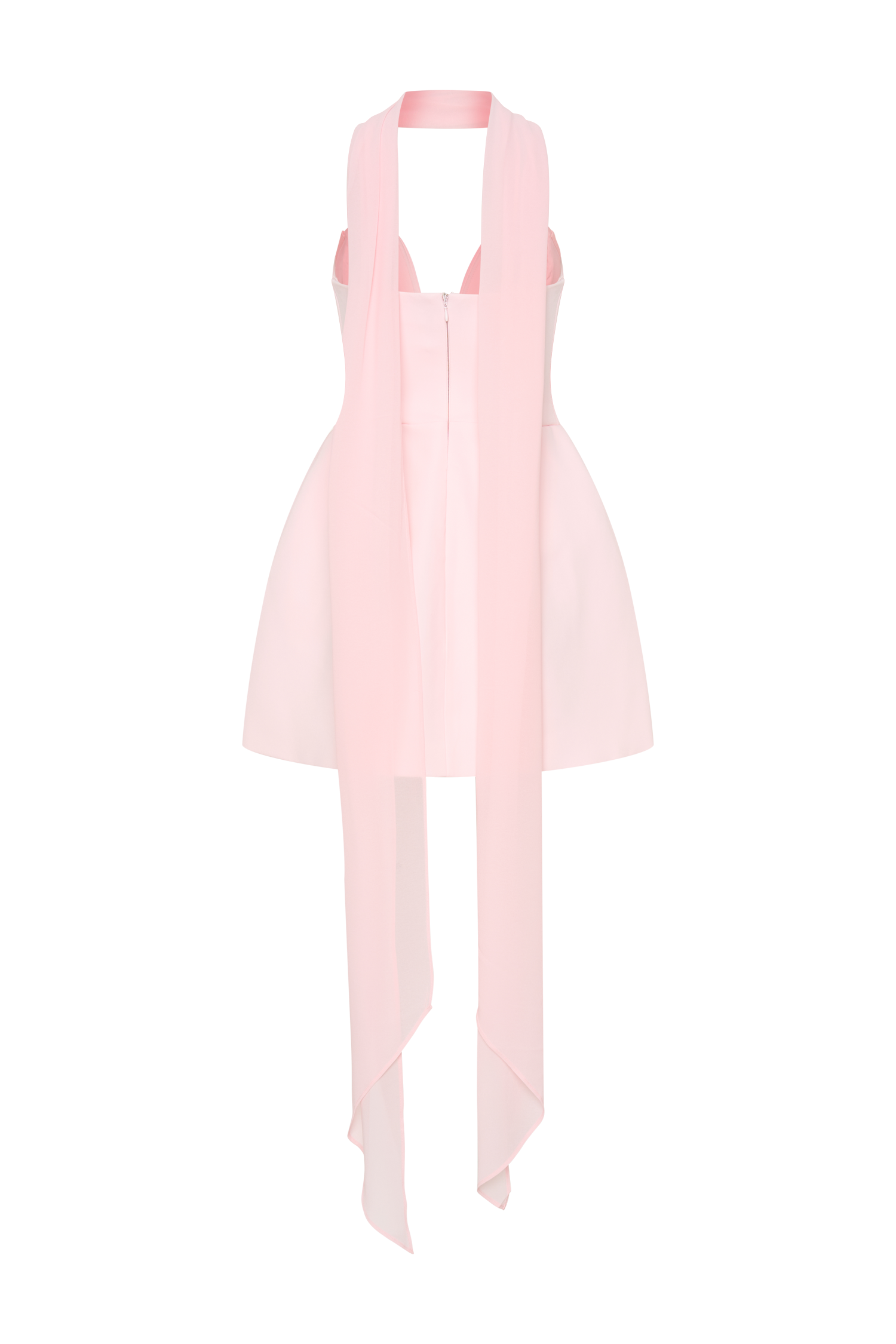 Orellia Strapless Suiting Mini Dress - Soft Pink | MESHKI US Orellia Strapless Suiting Mini Dress - Soft Pink | MESHKI US