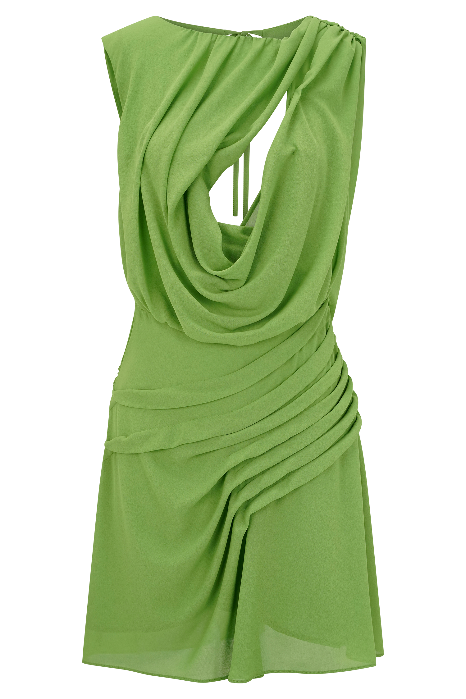 meshki green dress Yvette Slip Maxi With Asymmetrical Hem - Emerald Flowers for every occasion Oria Chiffon Mini Dress -