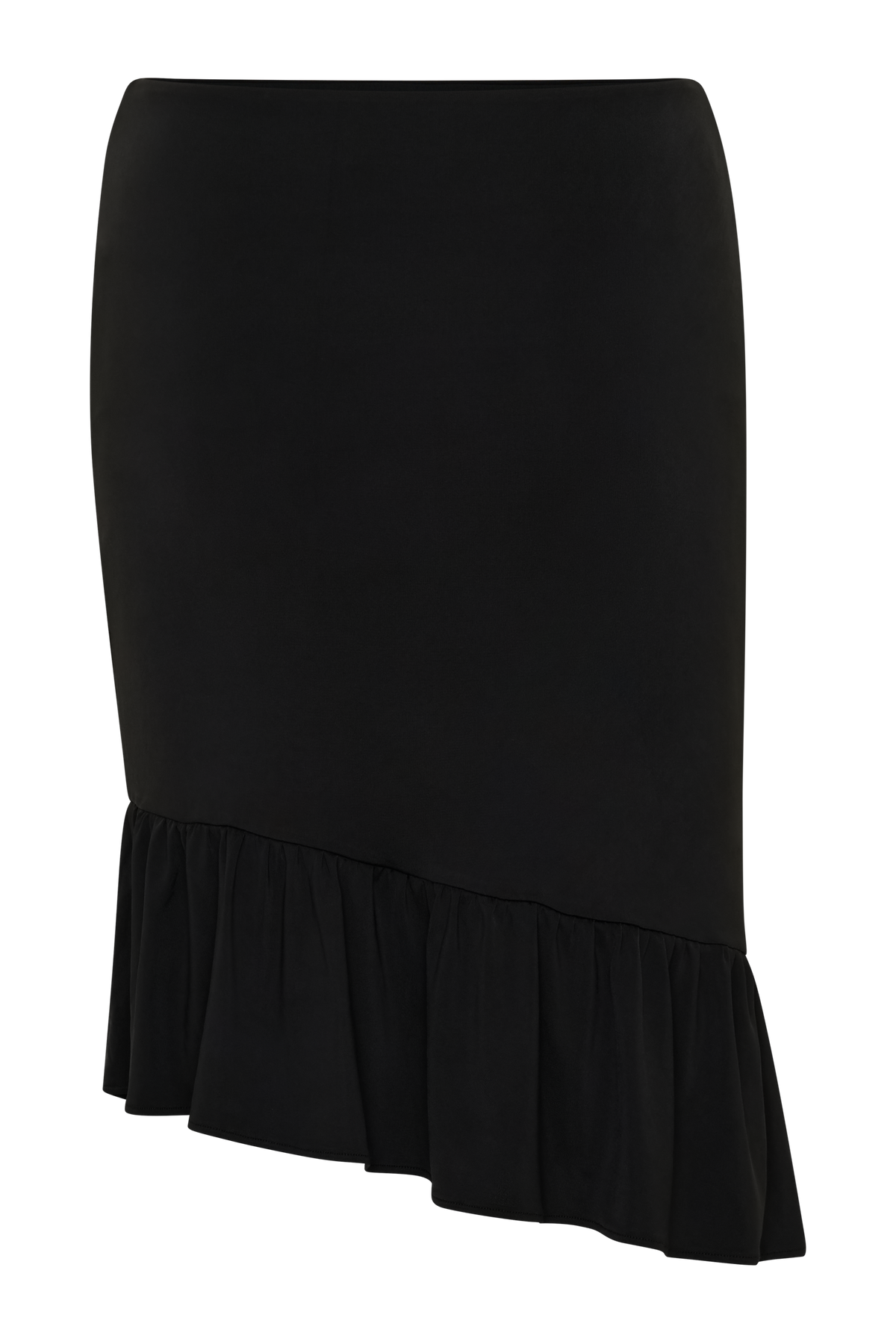 Polina Ruffle Midi Skirt - Black #8