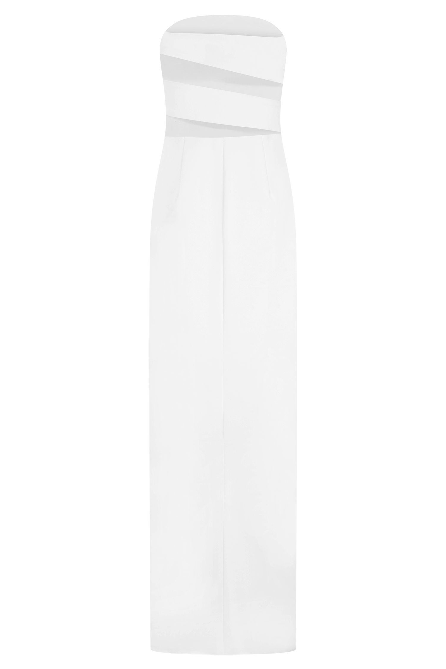 Paulina Cut Out Strapless Maxi Dress - White #6