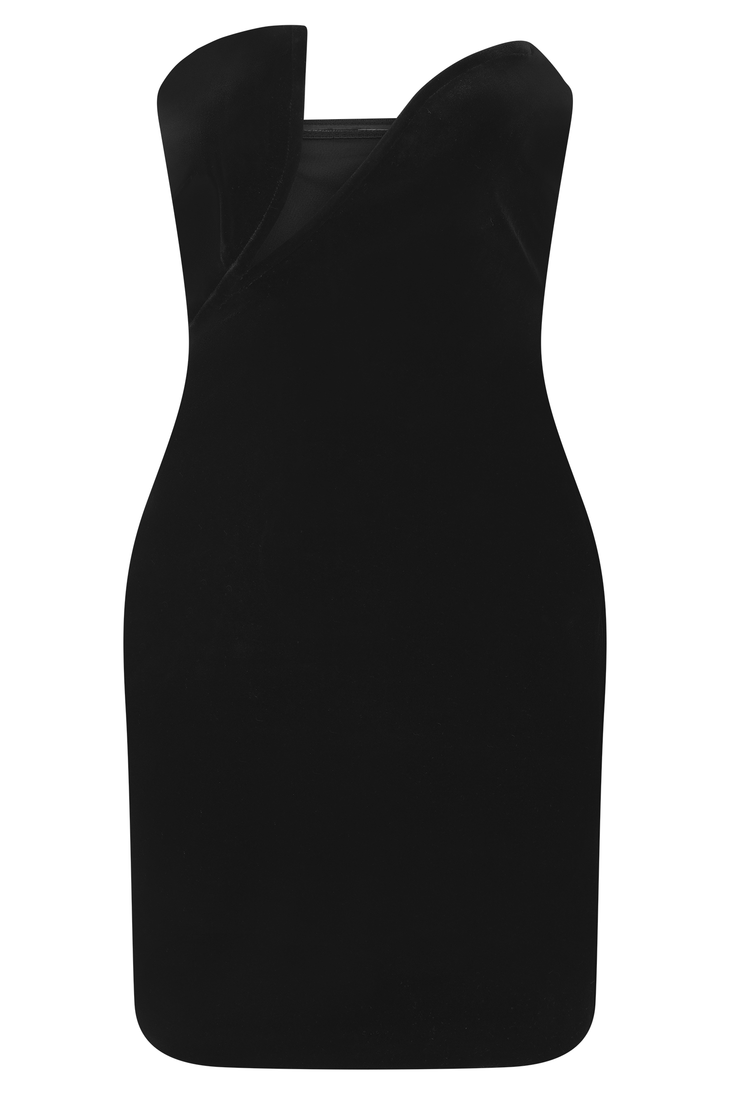 Paulina Velvet Strapless Mini Dress - Black #9