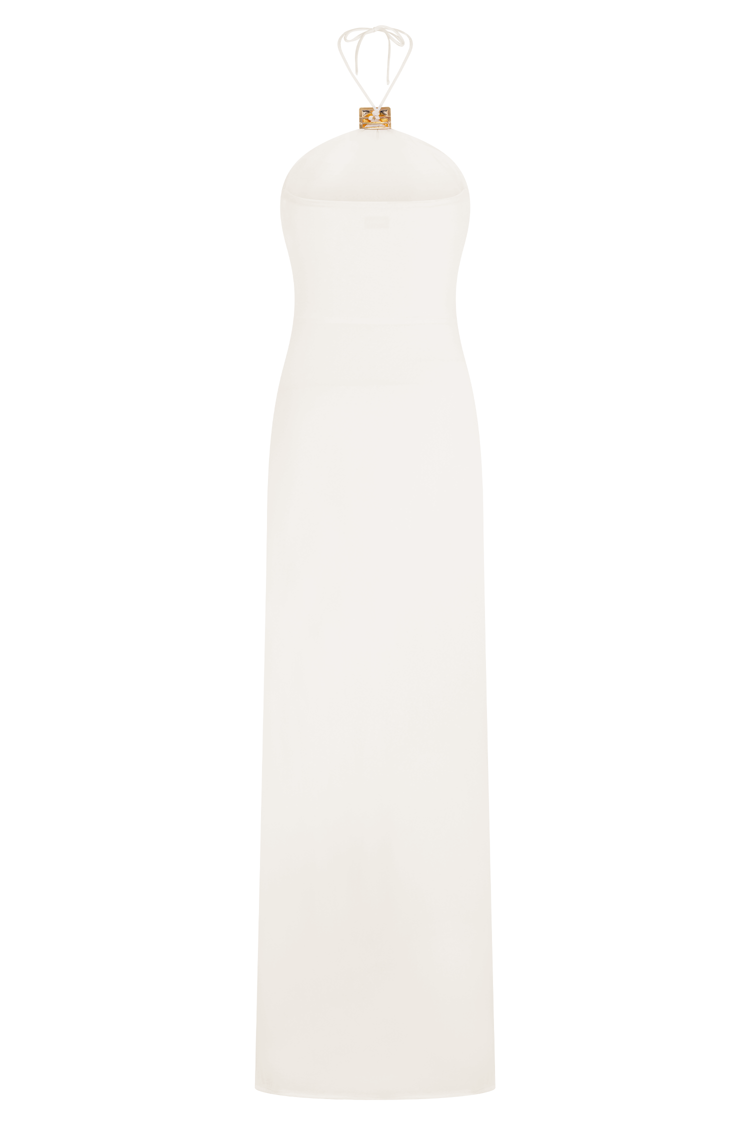 Quincy Halter Maxi Dress With Hardware - Ivory #4