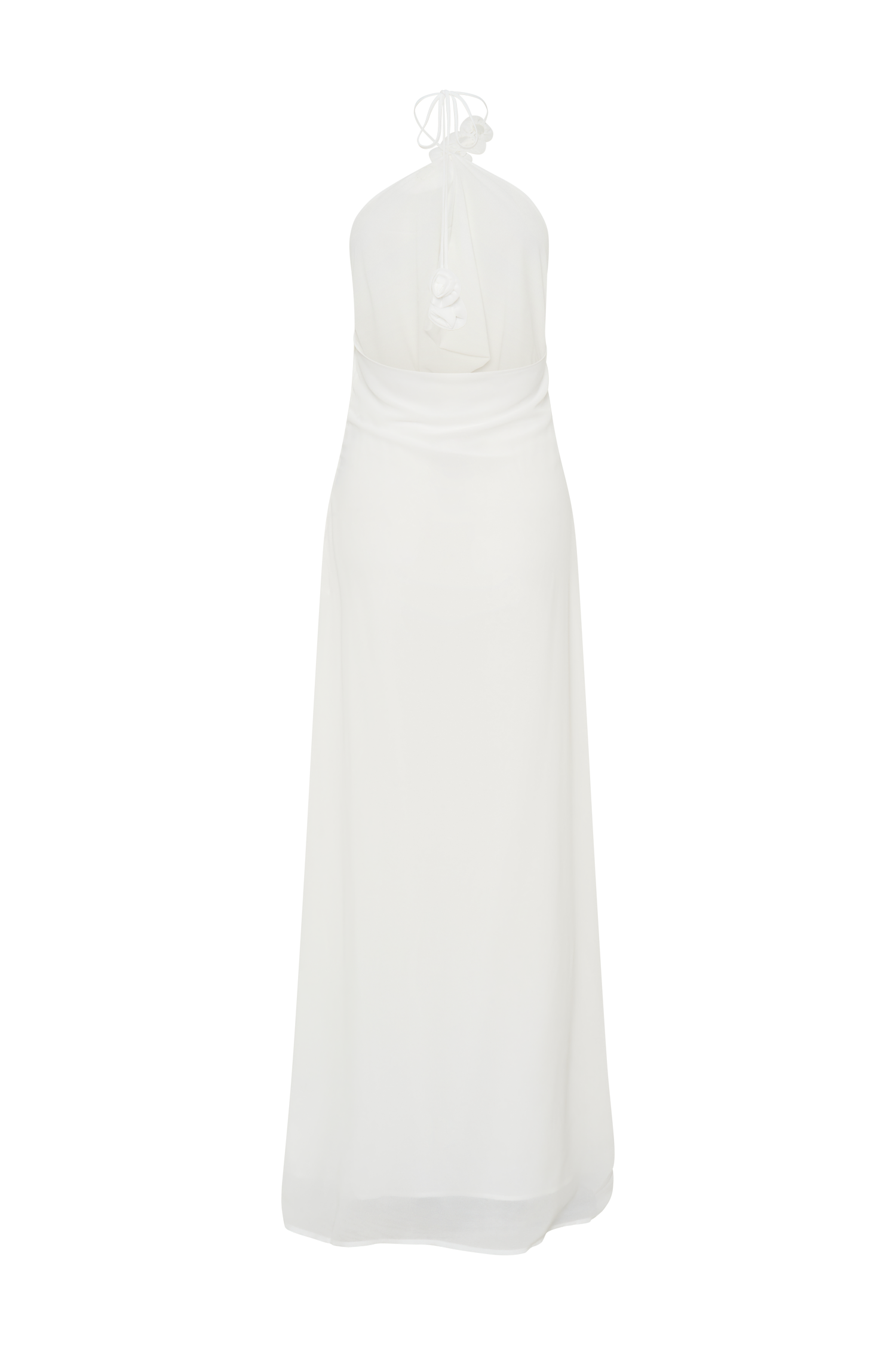 Rosalia Cowl Neck Maxi Dress - White Rosalia Cowl Neck Maxi Dress - White