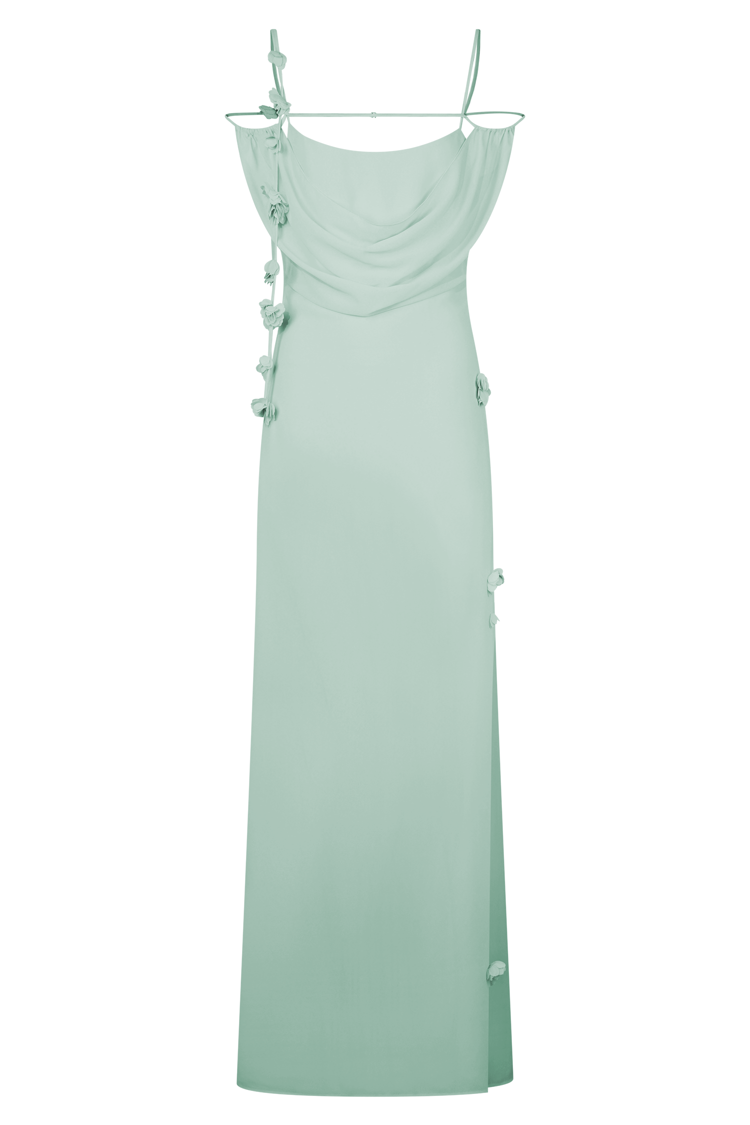 meshki floral maxi dress Suki Knit Maxi Dress With Flowers / Nude | MESHKI