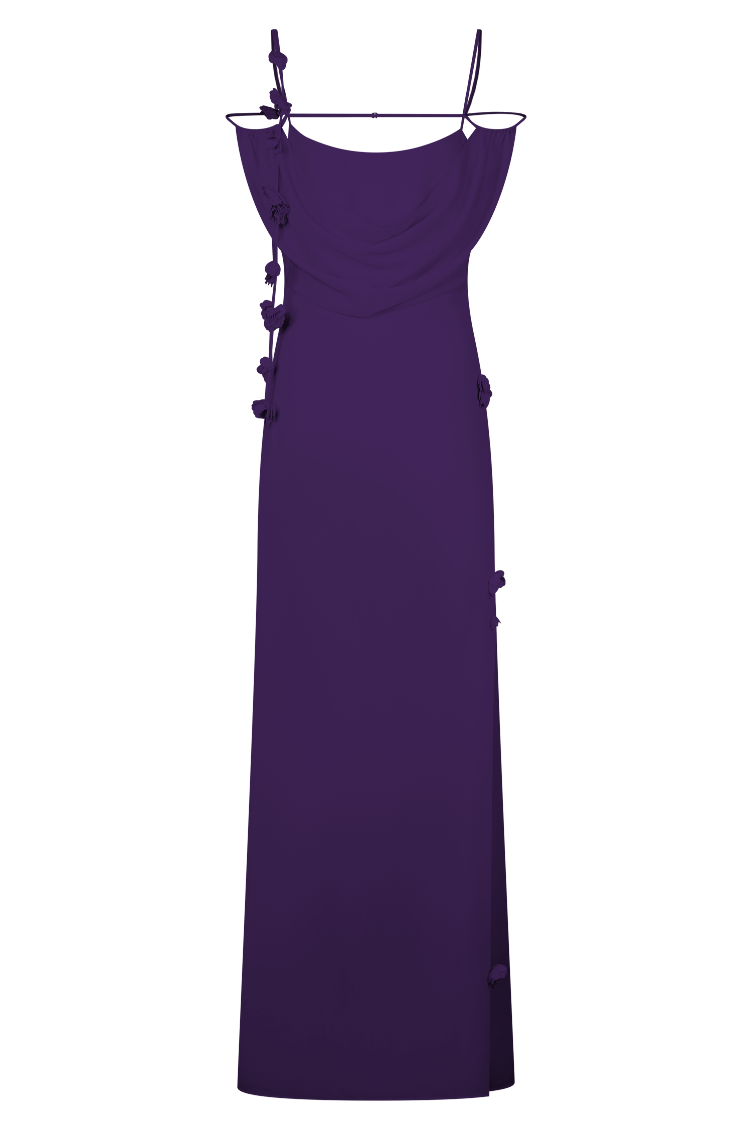 Rosalie Floral Chiffon Maxi Dress - Purple | MESHKI US Rosalie Floral Chiffon Maxi Dress - Purple | MESHKI US