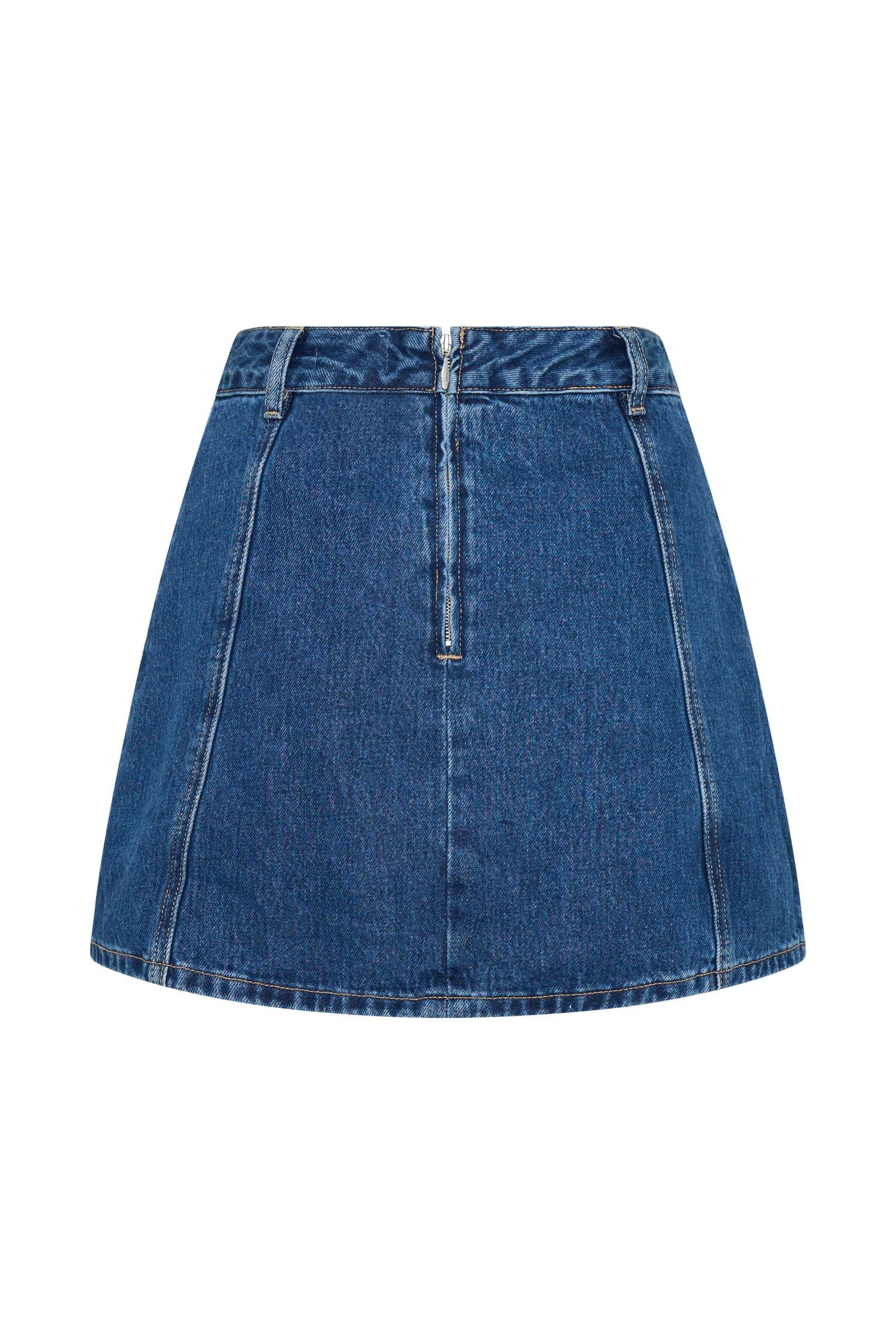 Rosalyn Mini Denim Skort - Dark Blue | MESHKI US 