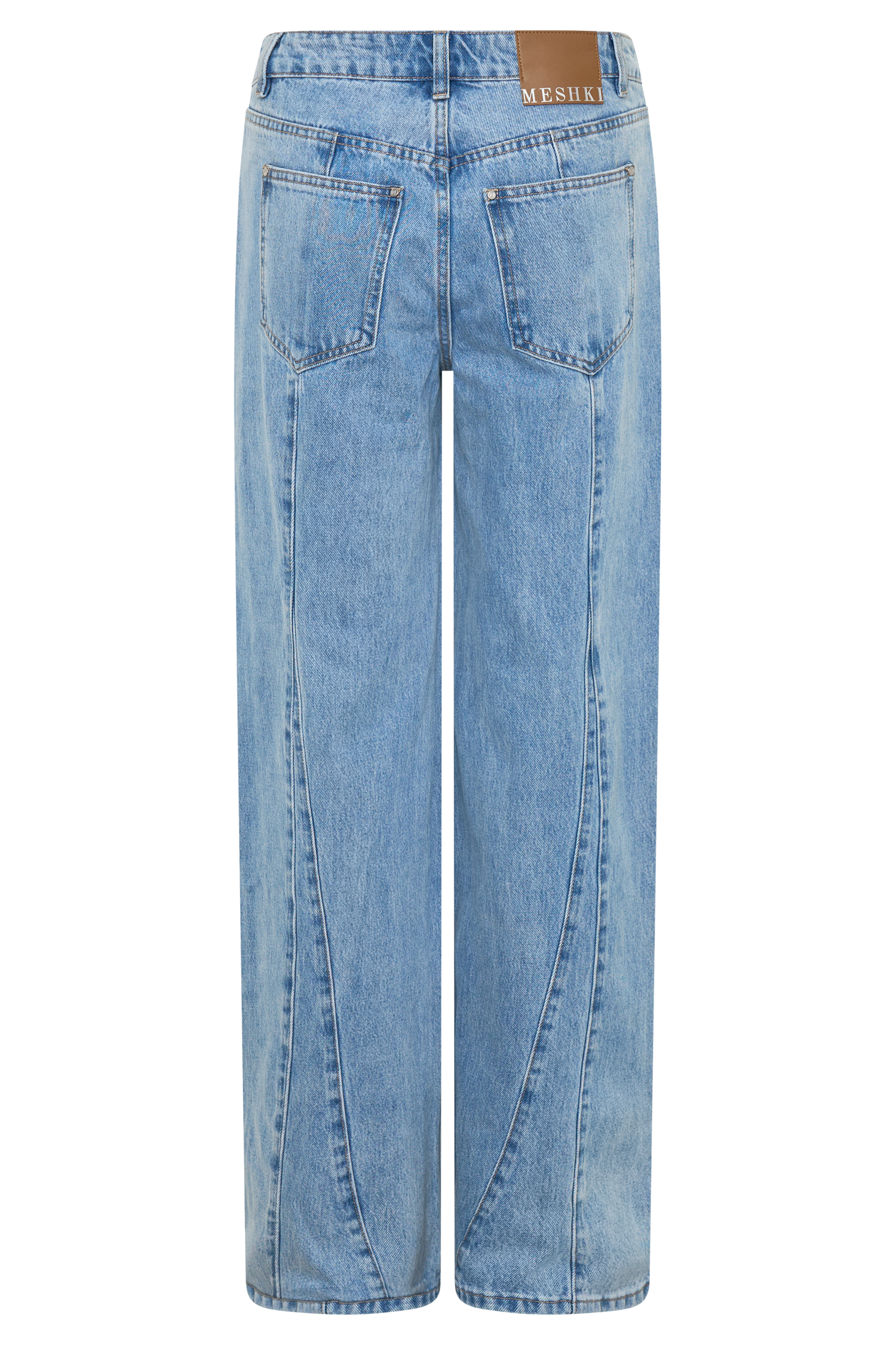 Roy Mid Rise Wide Leg Denim Jeans - Classic Blue #9