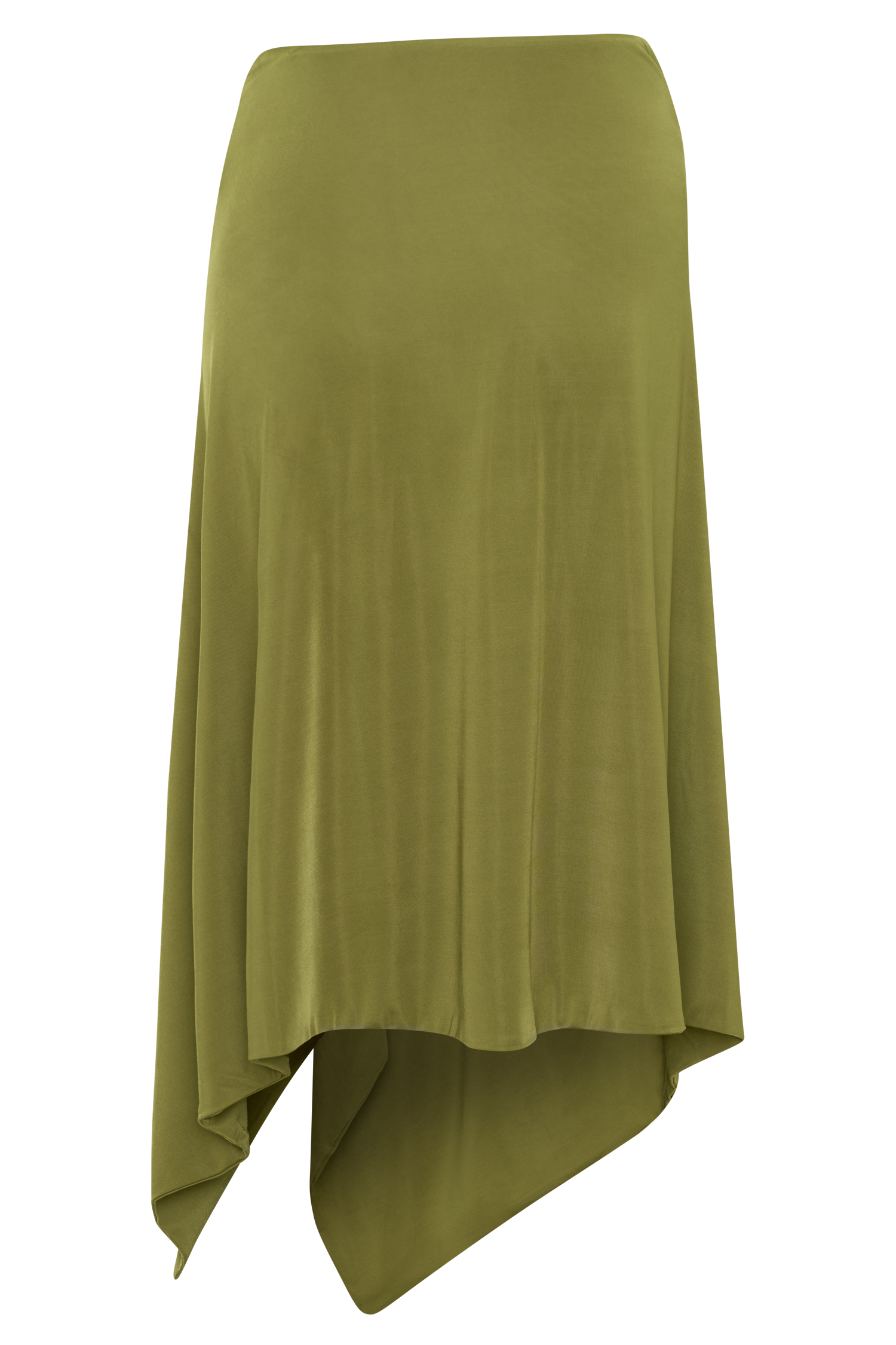 Sault Hankie Midi Skirt with Hardware - Martini Olive #10