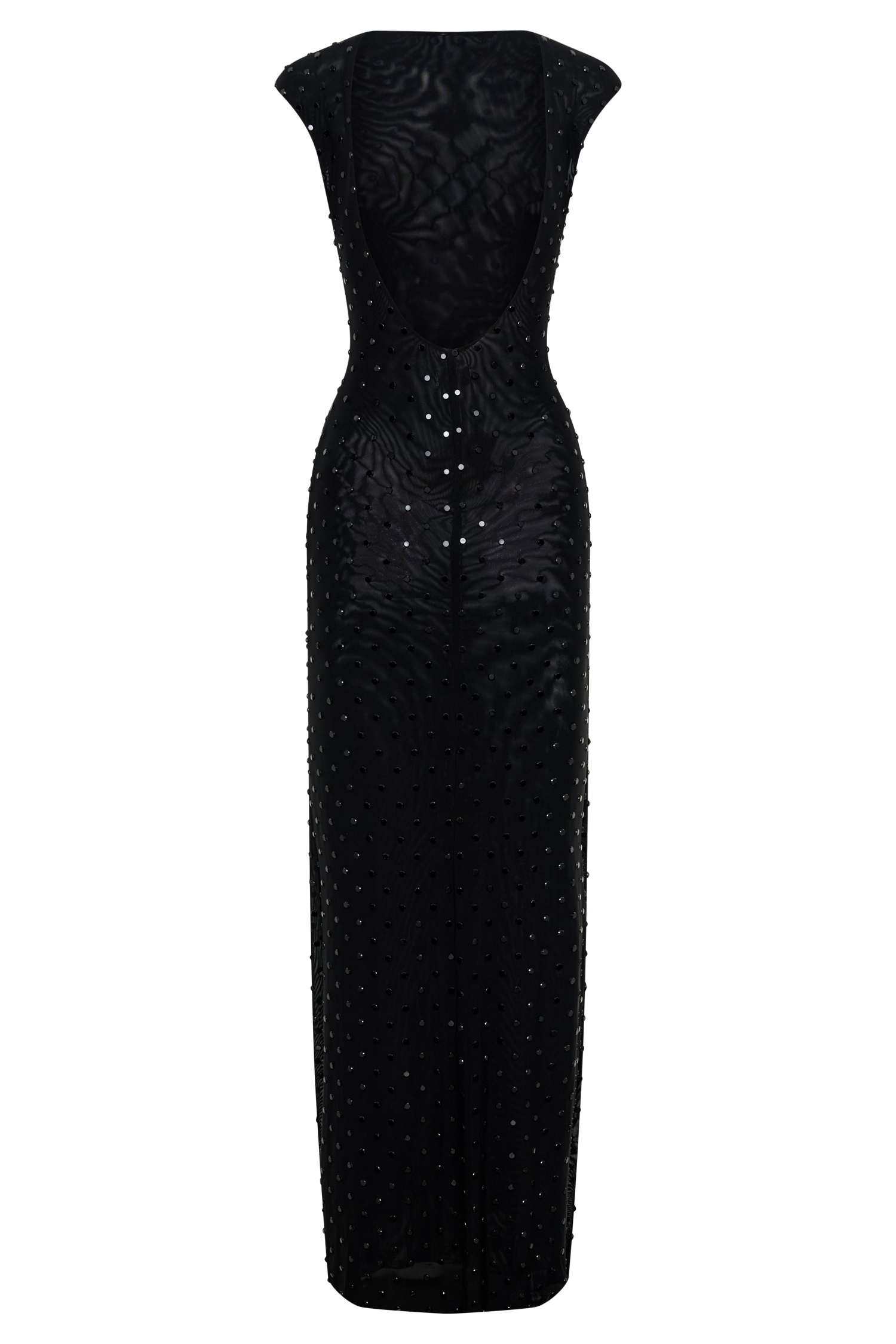 Samara Sleeveless Diamante Maxi Dress - Black