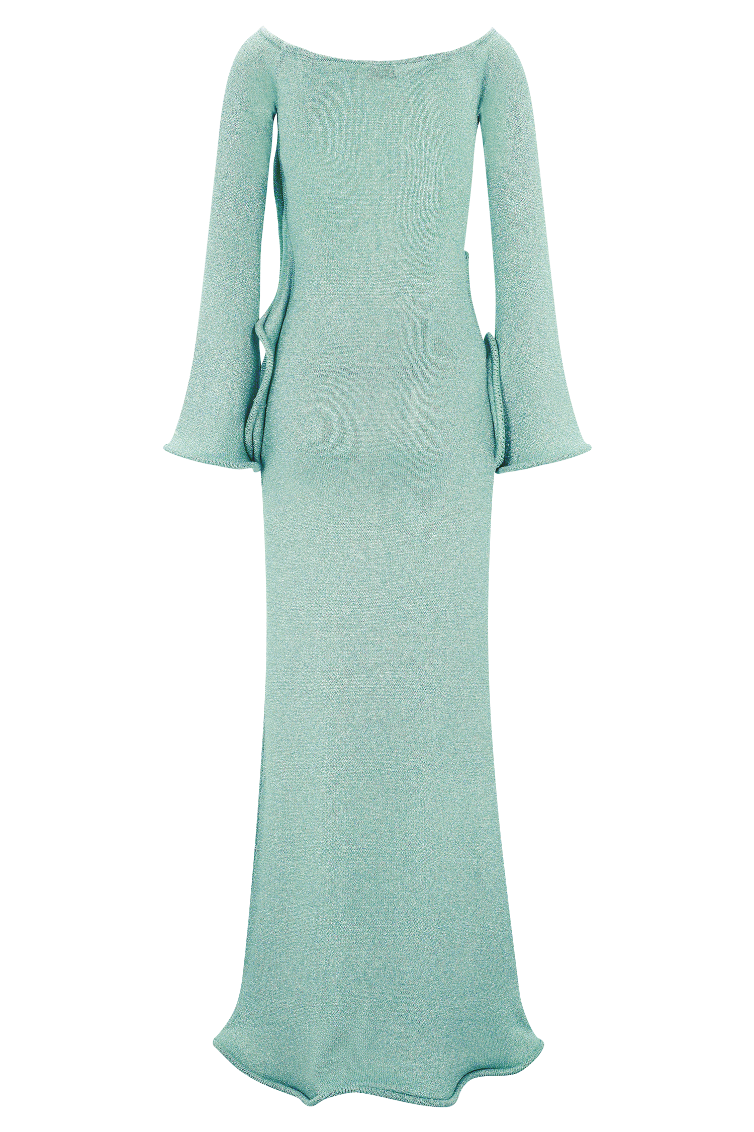 Sandrine Lurex Knit Maxi Dress / Aqua | MESHKI