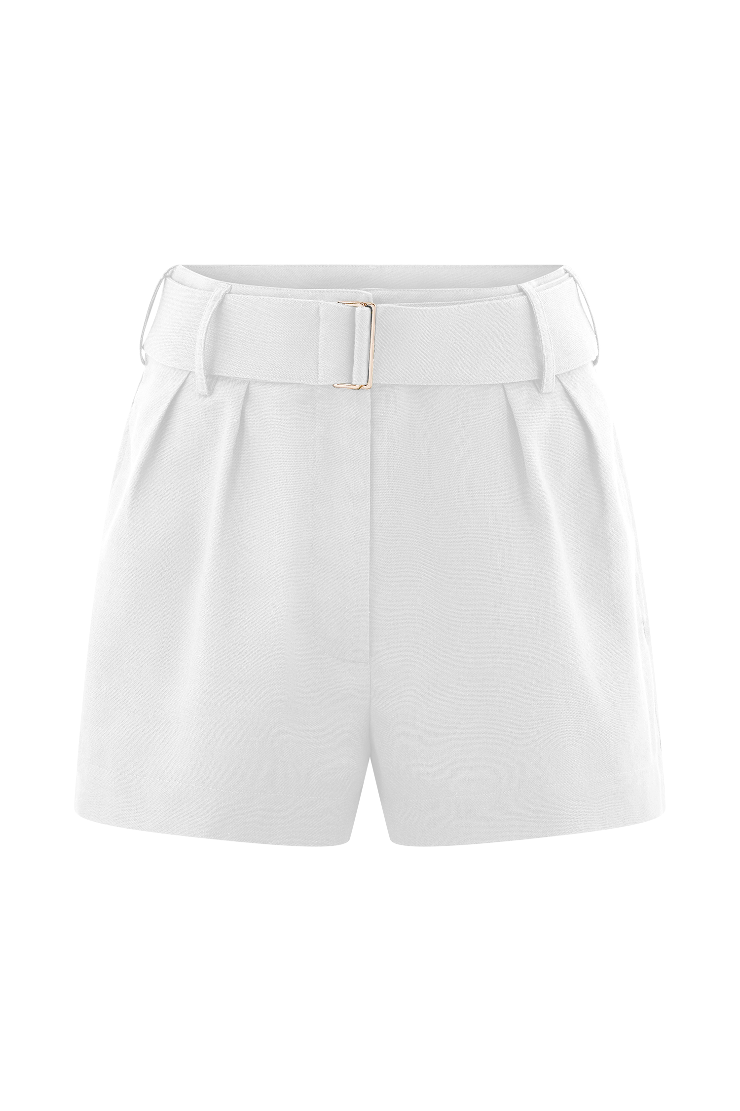 Scout Linen Belted Shorts - White | MESHKI US Scout Linen Belted Shorts - White | MESHKI US