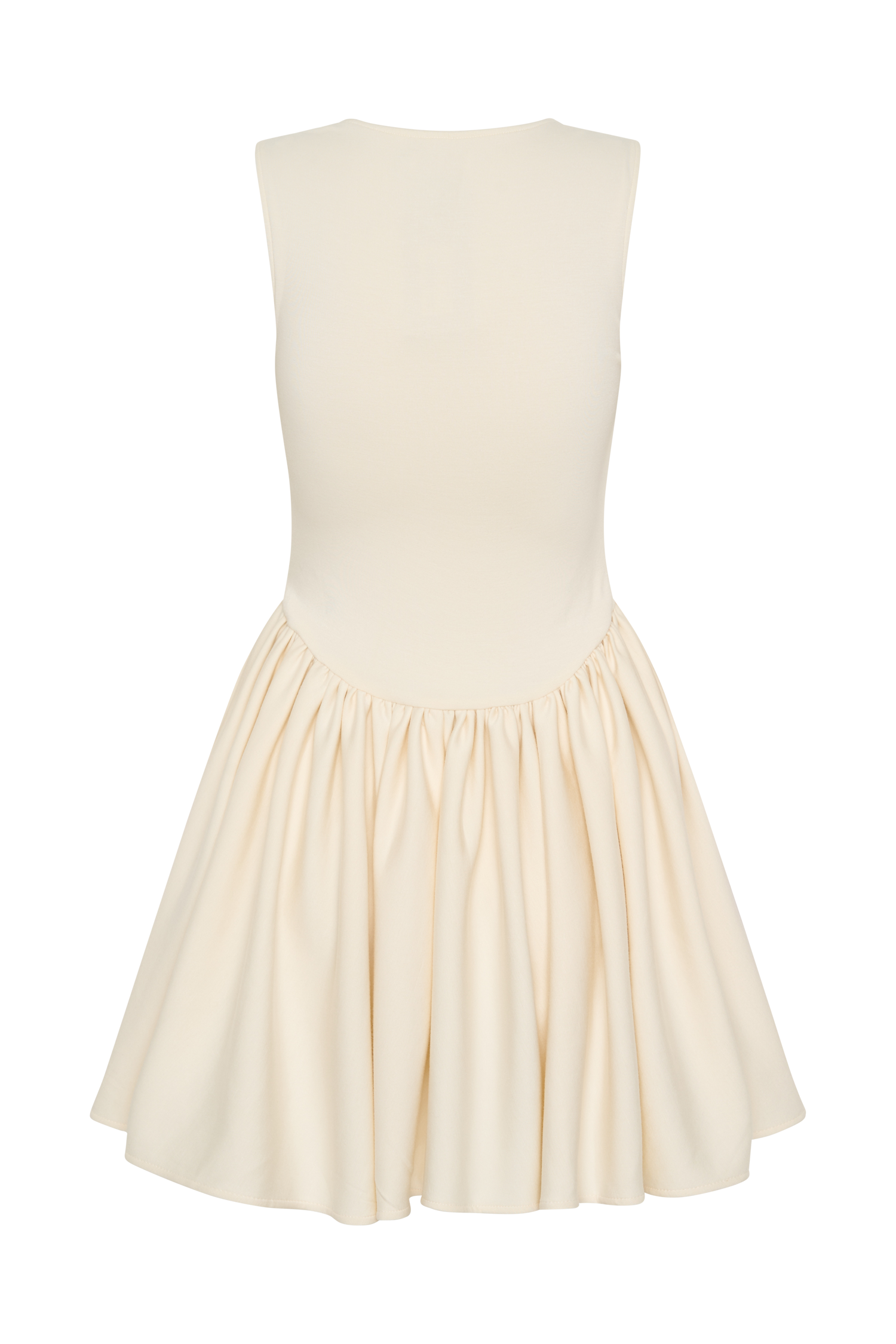 Sharon Scuba Jersey Mini Dress - Ivory | MESHKI US Sharon Scuba Jersey Mini Dress - Ivory | MESHKI US