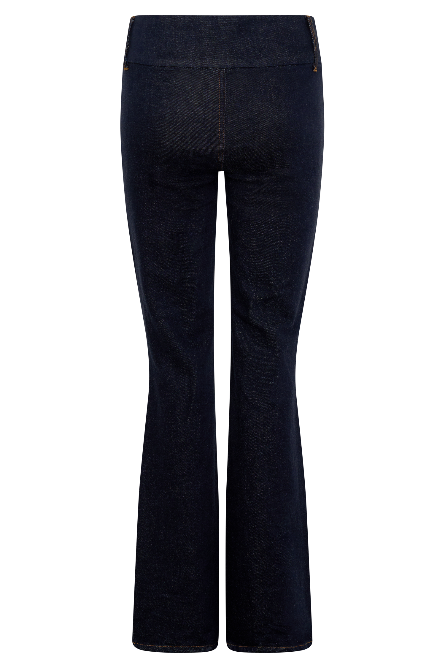 Shelly Flared Denim Jeans - Washed Indigo Blue #8
