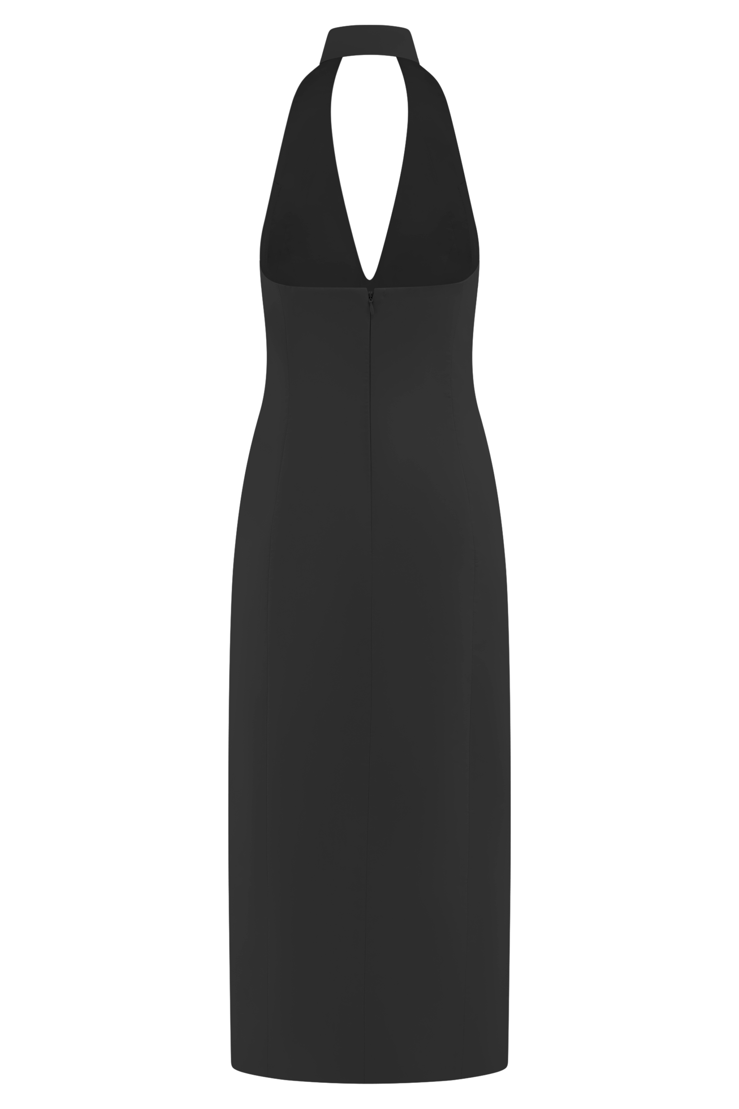 Simona Halter Neck Midi Dress - Black | MESHKI US Simona Halter Neck Midi Dress - Black | MESHKI US