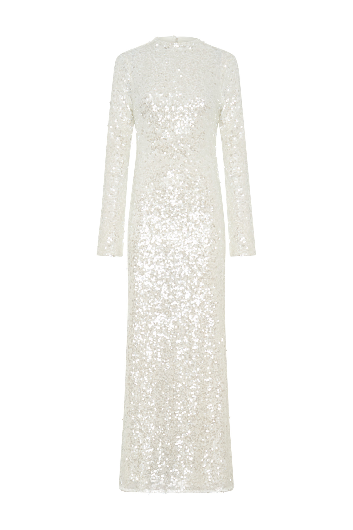 Sofia Long Sleeve Sequin Maxi Dress - White | MESHKI US Sofia Long Sleeve Sequin Maxi Dress - White | MESHKI US