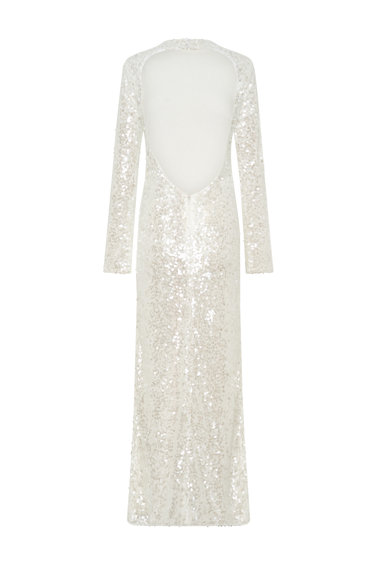 Sofia Long Sleeve Sequin Maxi Dress - White | MESHKI US Sofia Long Sleeve Sequin Maxi Dress - White | MESHKI US