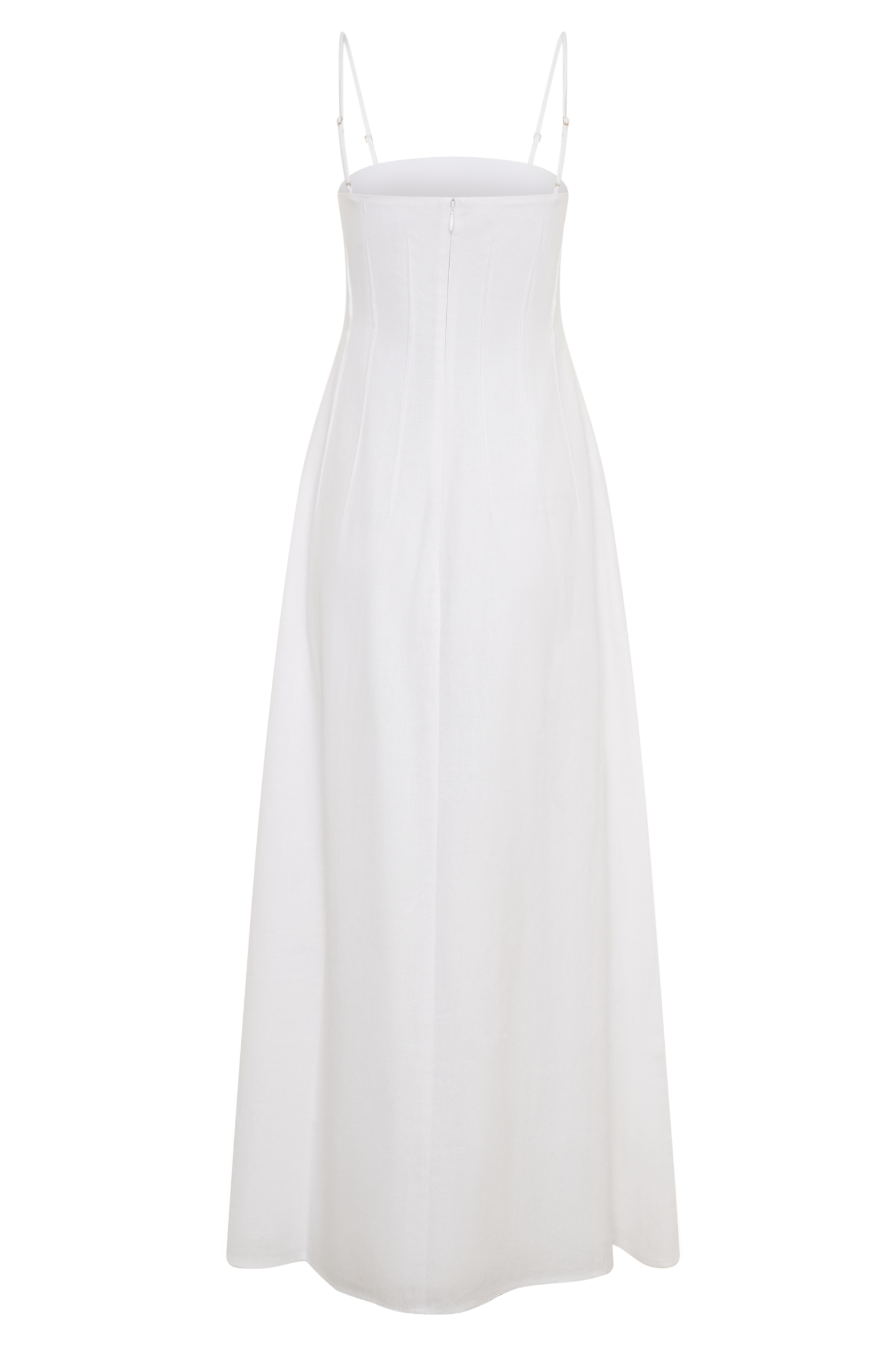Sofie Pintuck Linen Maxi Dress / White | Meshki | S Sofie Pintuck Linen Maxi Dress / White | Meshki | S