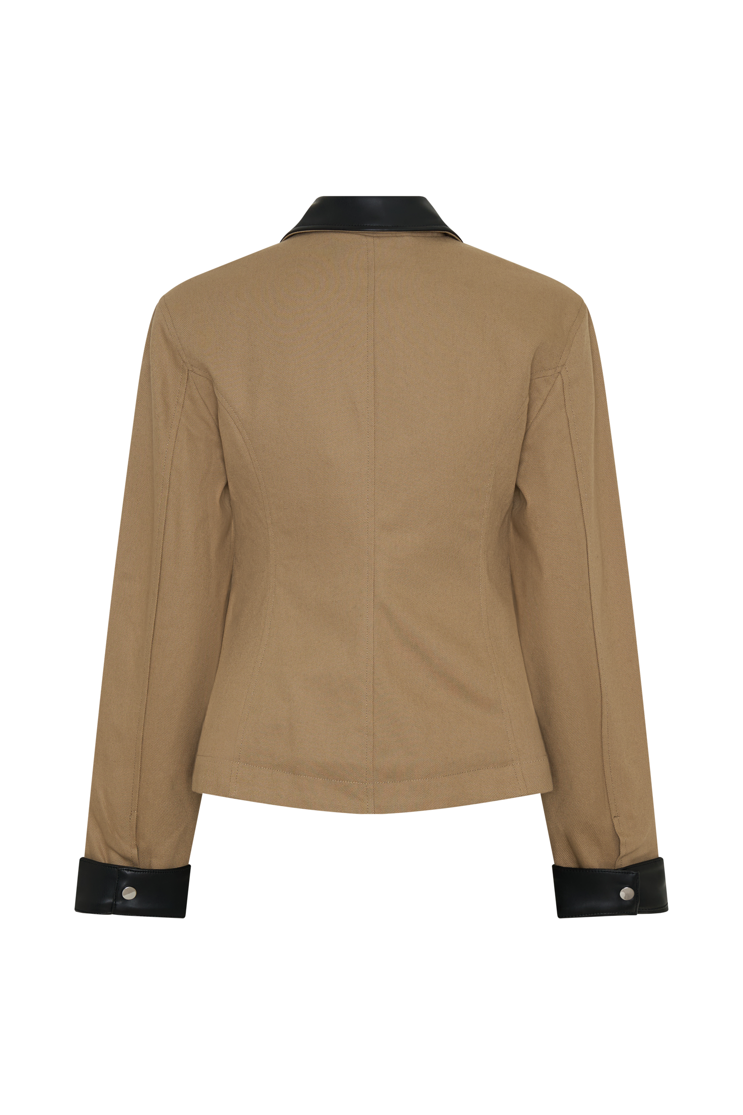 Solange Zip Up Collared Jacket - Natural #9
