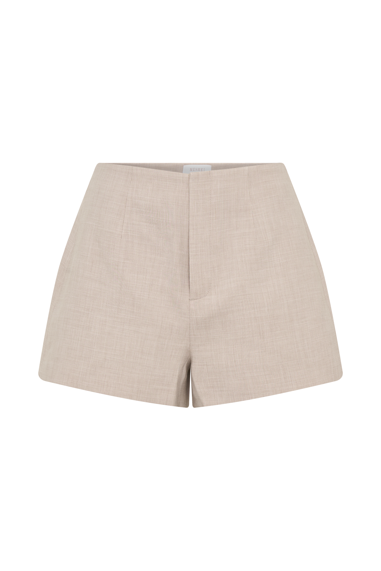 Solenne Suiting Shorts - Natural Marle #9