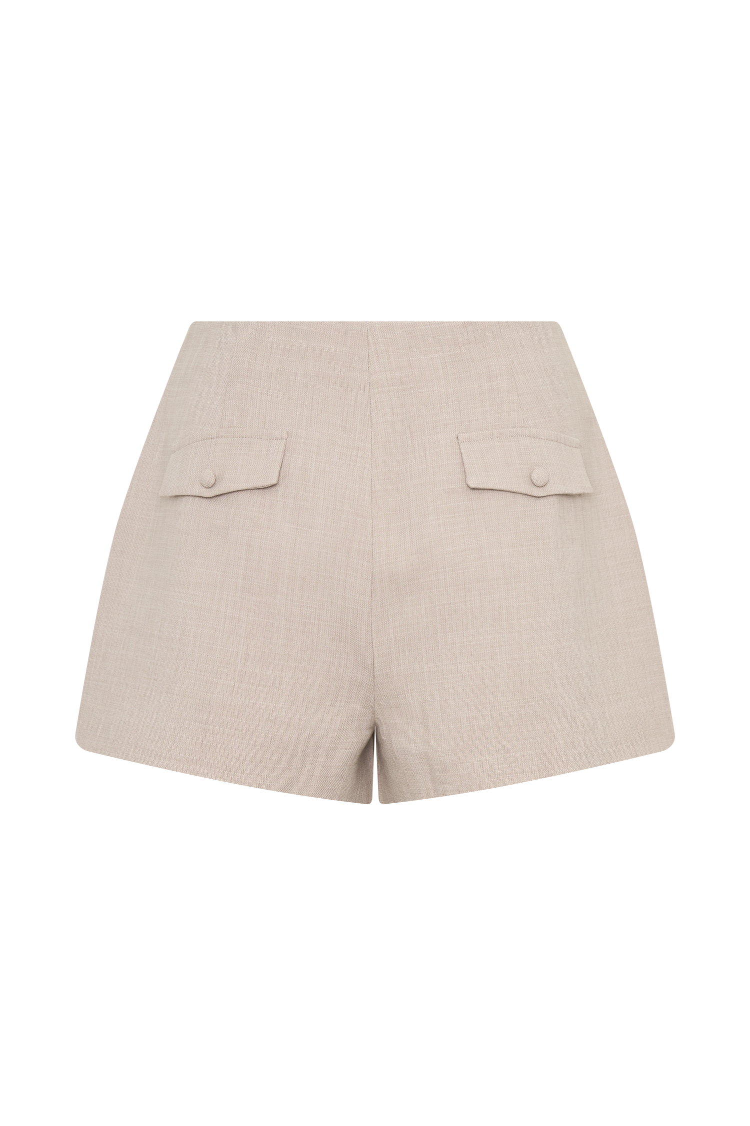 Solenne Suiting Shorts - Natural Marle #8