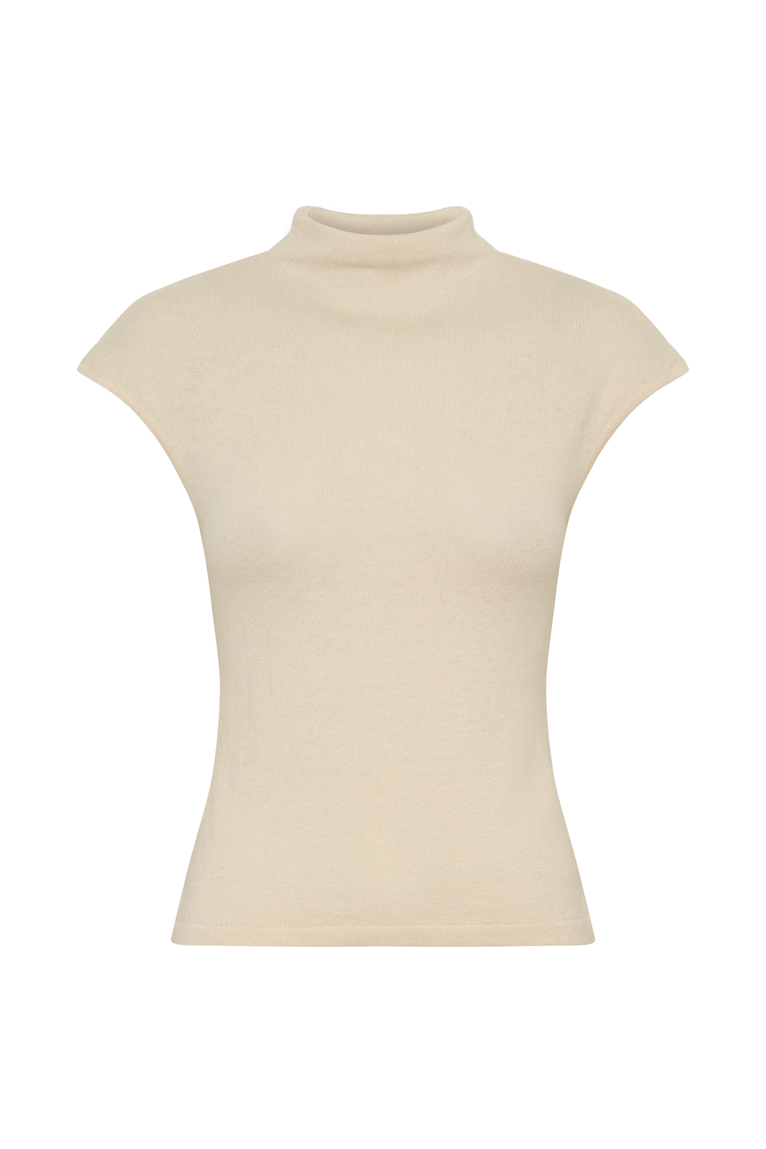 Sonny Short Sleeve Knit Top - Cream #9