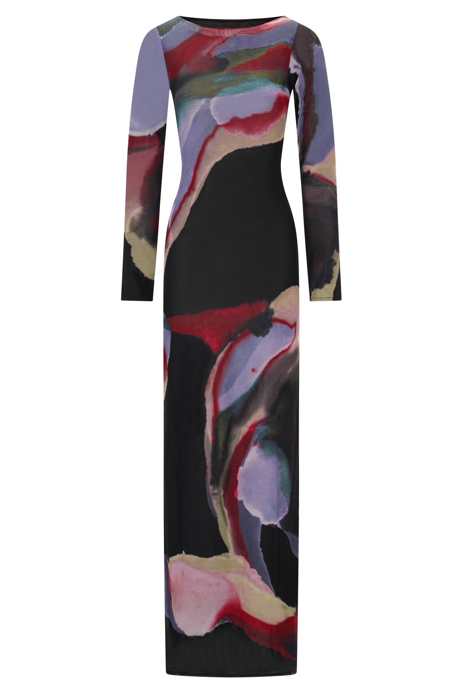 Soraya Long Sleeve Mesh Maxi Dress