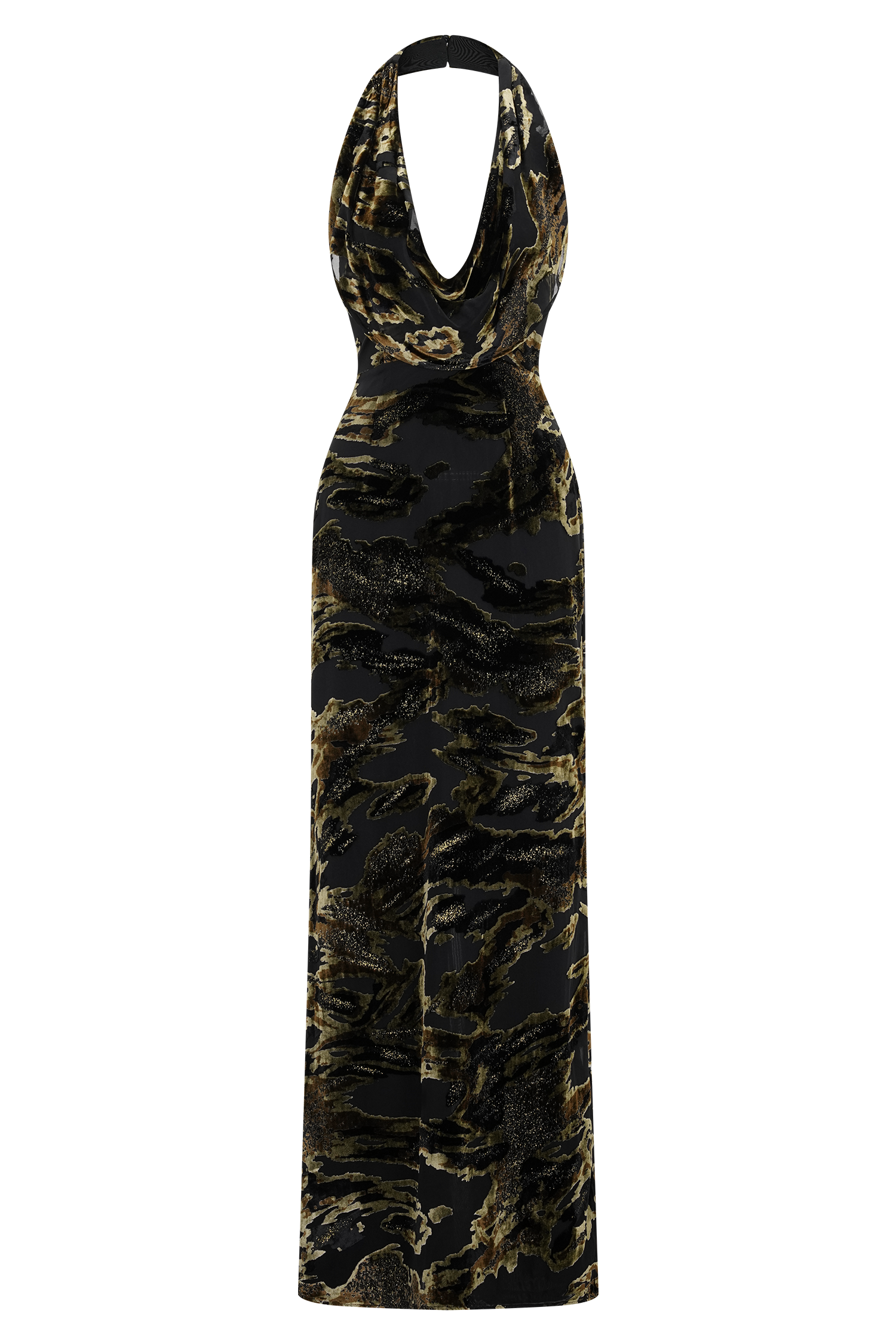 Talila Cowl Front Maxi Dress - Velvet Burnout | MESHKI US Talila Cowl Front Maxi Dress - Velvet Burnout | MESHKI US