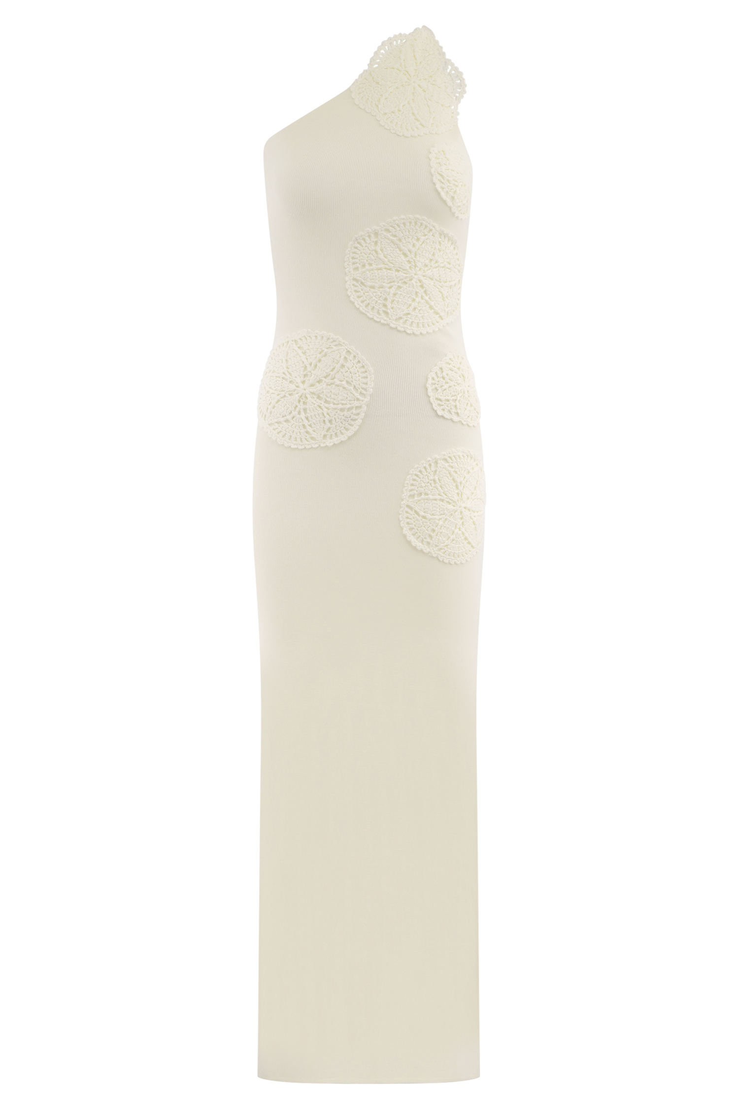 Teneika Crochet Knit Maxi Dress - Ivory #7