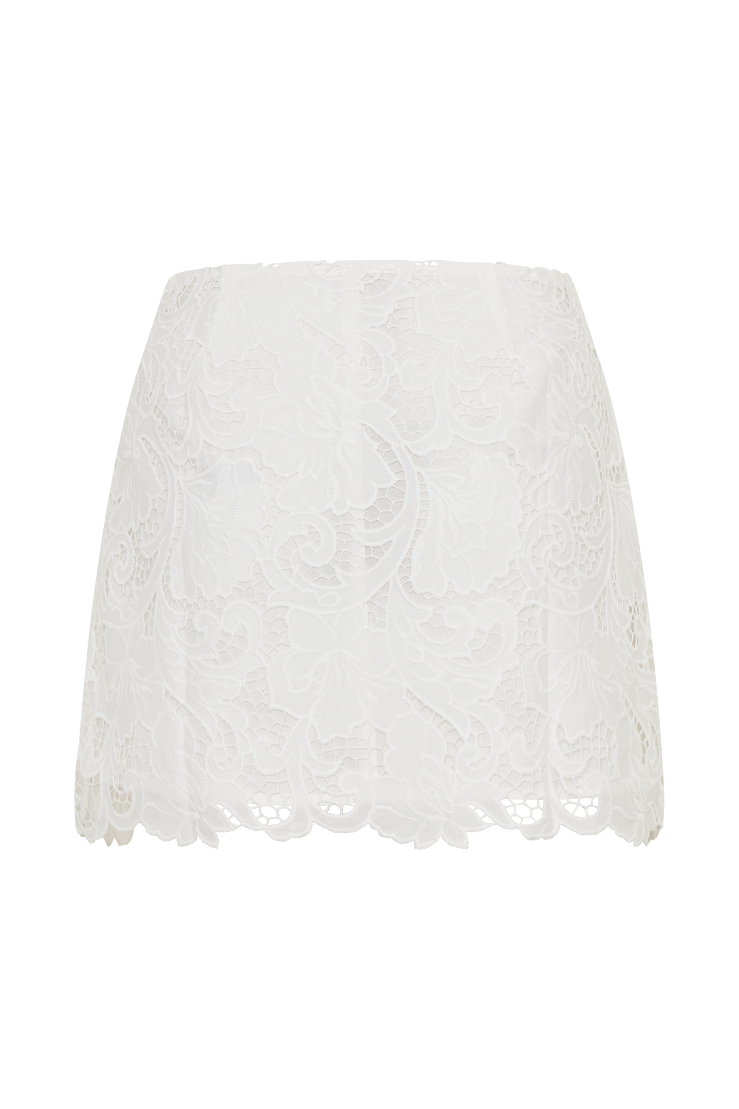 Tessa Broderie Mini Skirt - White
