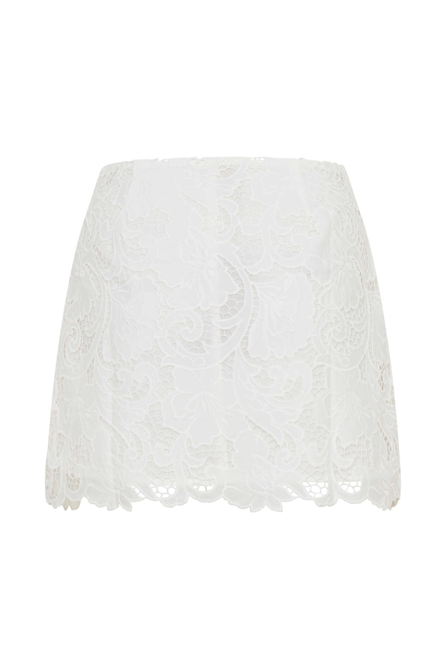 Tessa Broderie Mini Skirt - White #10