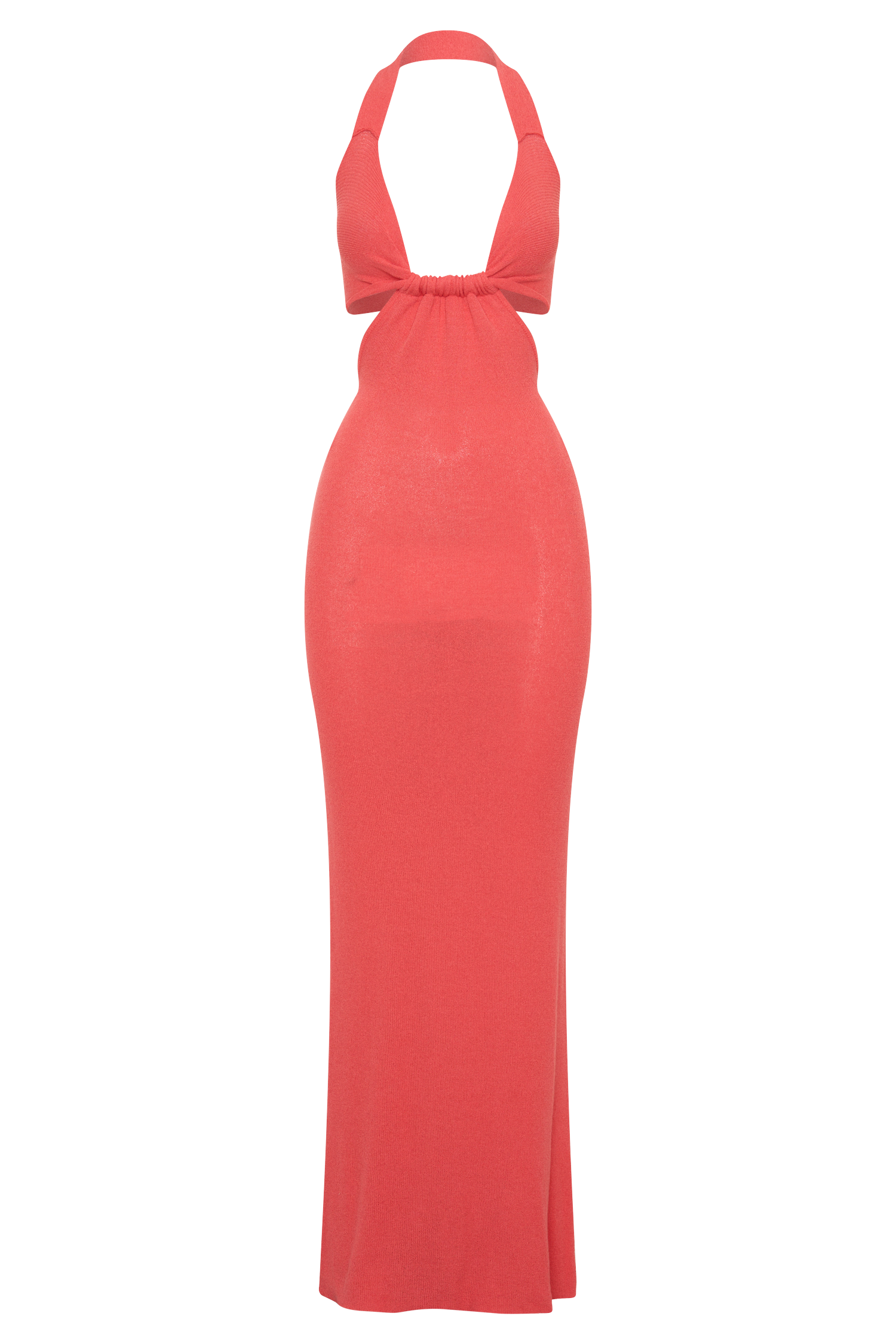 coral halter neck dress Coral Pink Bridesmaid Dress Matte Satin Size 2XL