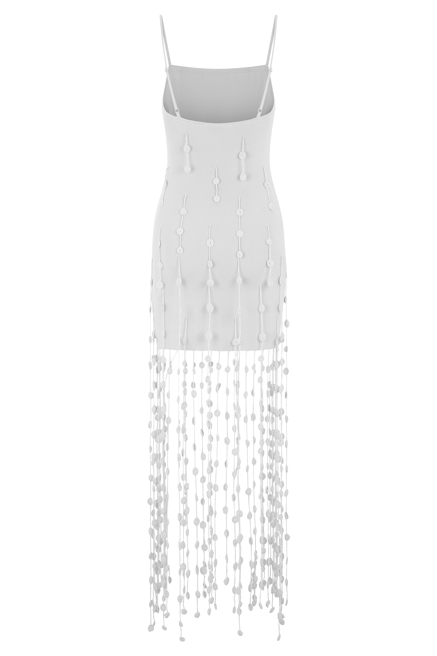 Tove Hand Knit Flower Mini Dress - White | MESHKI US Tove Hand Knit Flower Mini Dress - White | MESHKI US