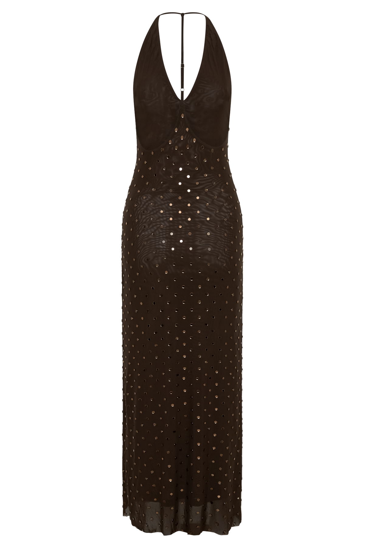 Valentine Diamante Maxi Dress - Chocolate #7