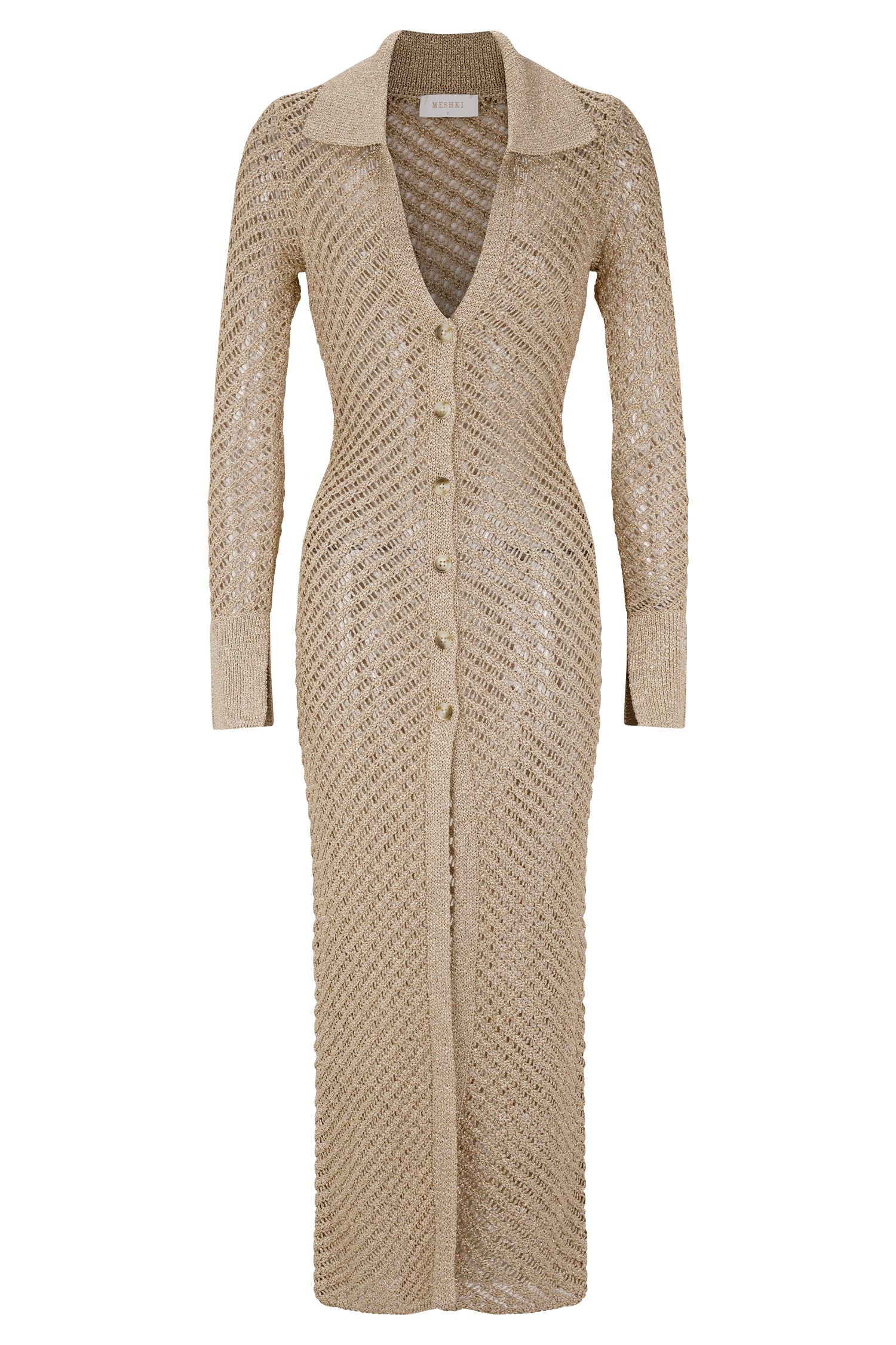 Waverley Metallic Knit Swim Cover Up - Gold | MESHKI US Waverley Metallic Knit Swim Cover Up - Gold | MESHKI US