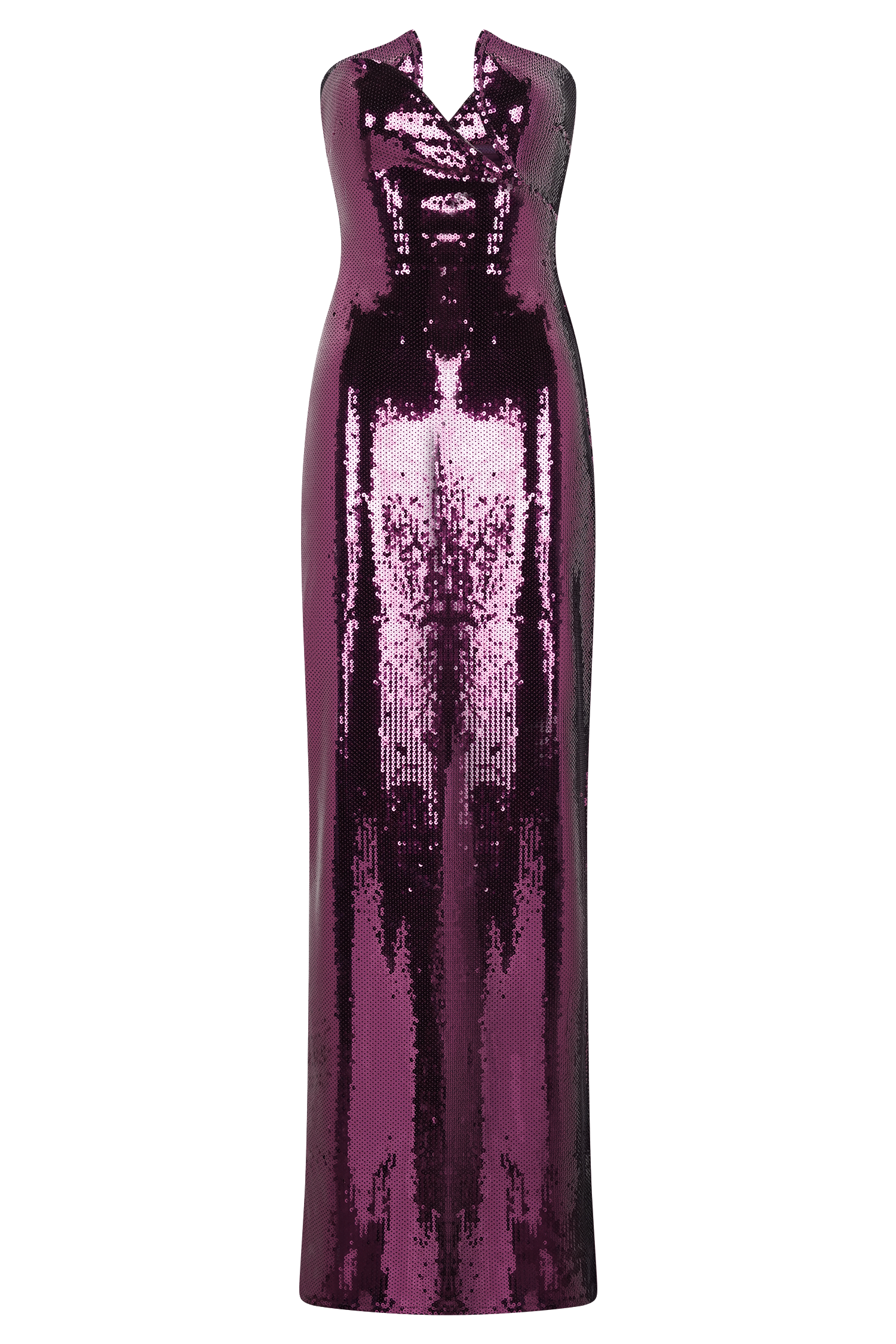 Winston Strapless Sequin Maxi Dress - Plum | MESHKI US Winston Strapless Sequin Maxi Dress - Plum | MESHKI US