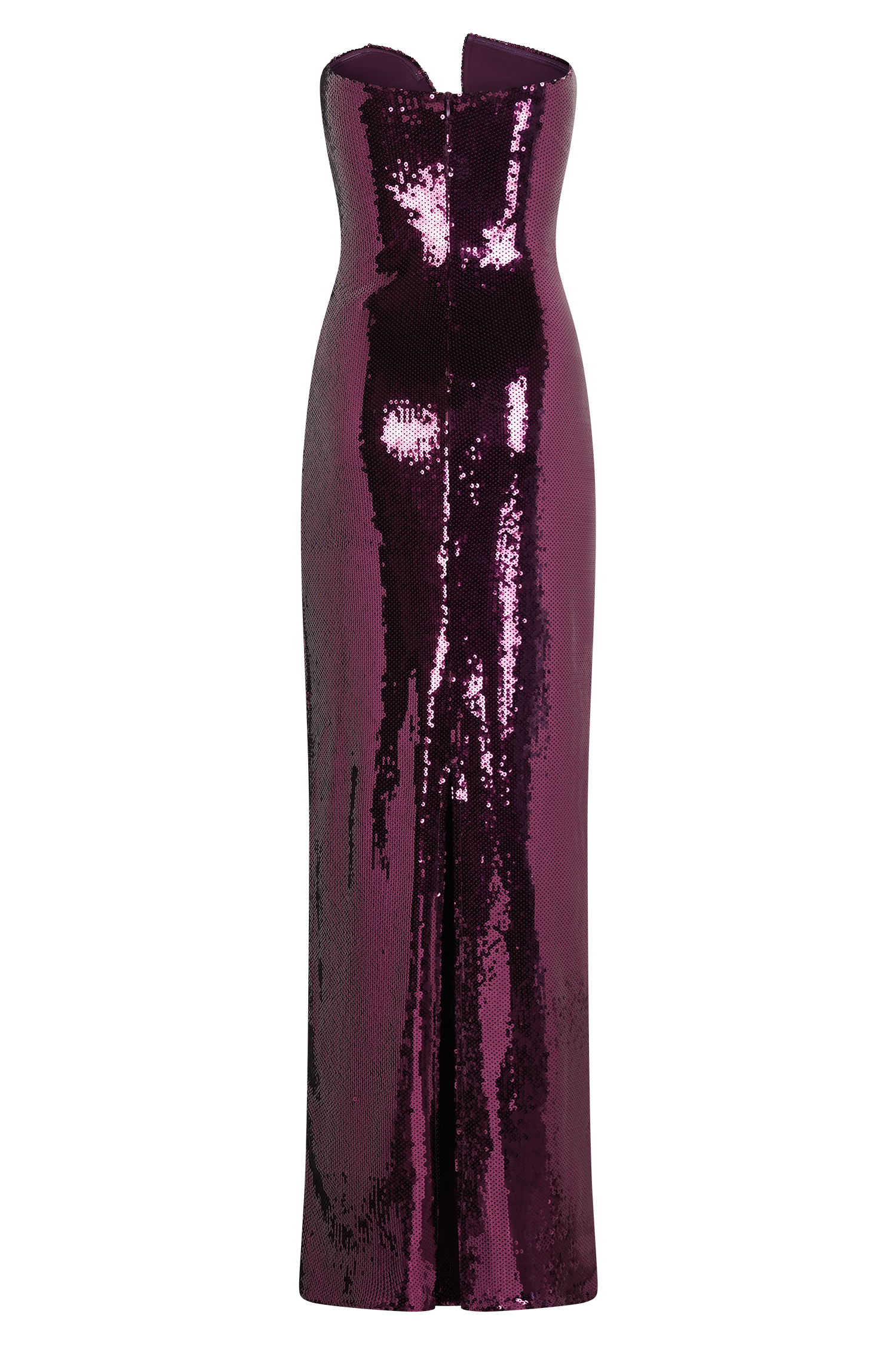 Winston Strapless Sequin Maxi Dress - Plum #7