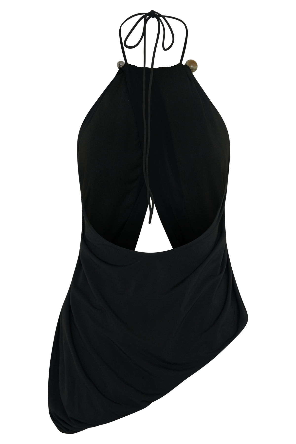 Yuna Draped Hardware Top - Black #10