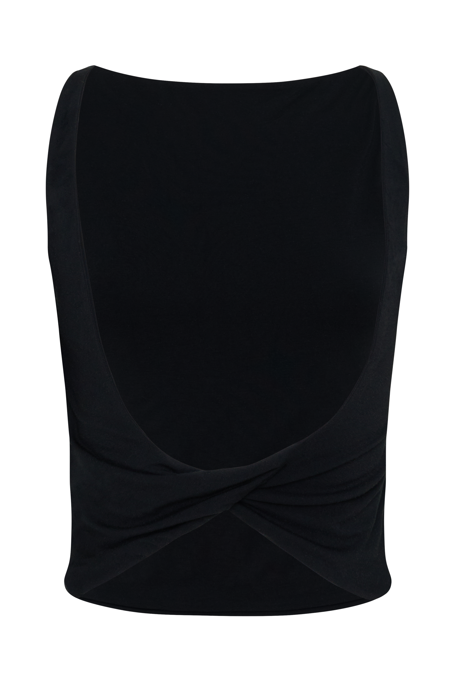 Yura Backless Twist Top - Black #8