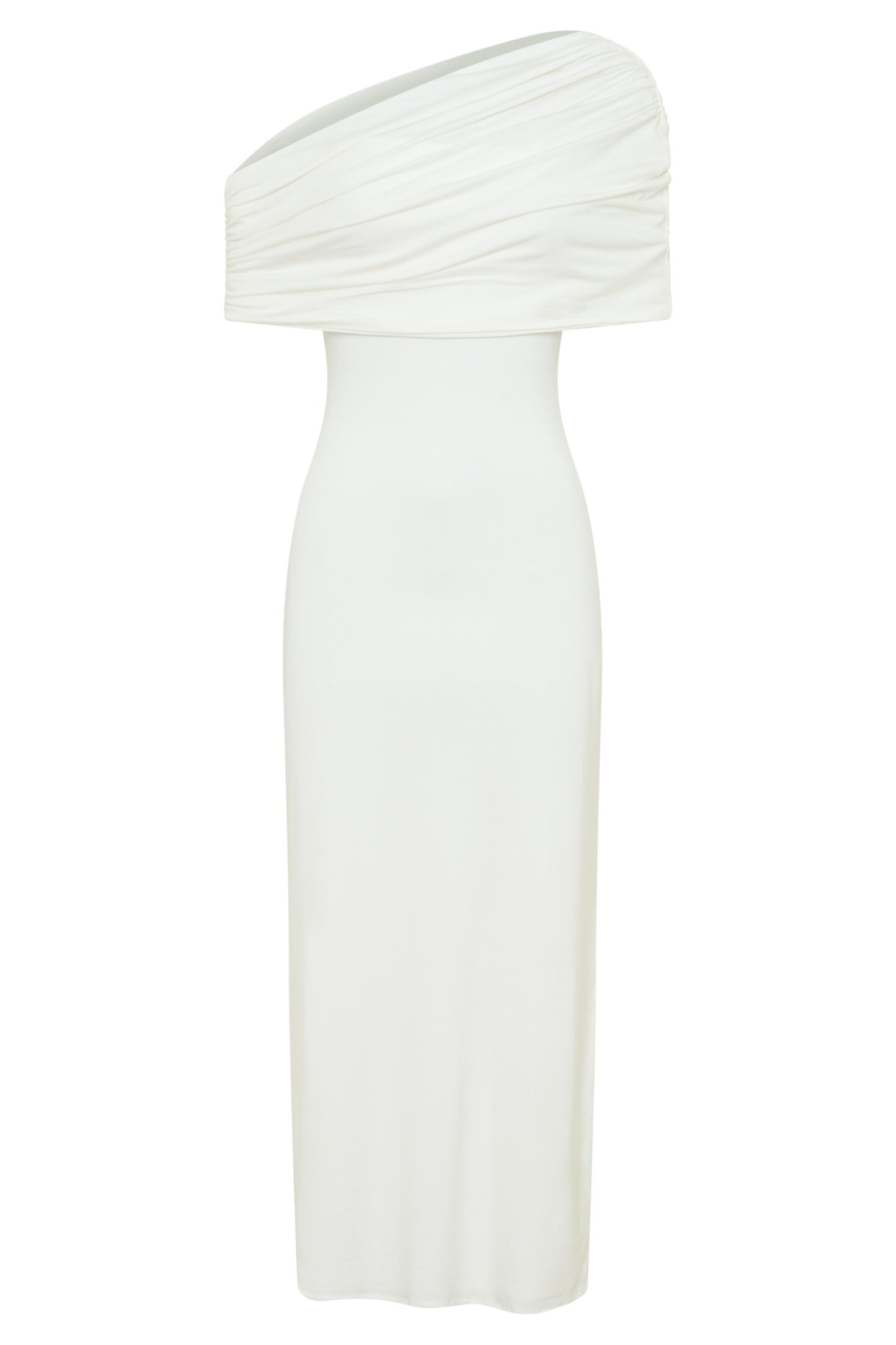 Zandie Cashmere Blend Knit Midi Dress - Ivory