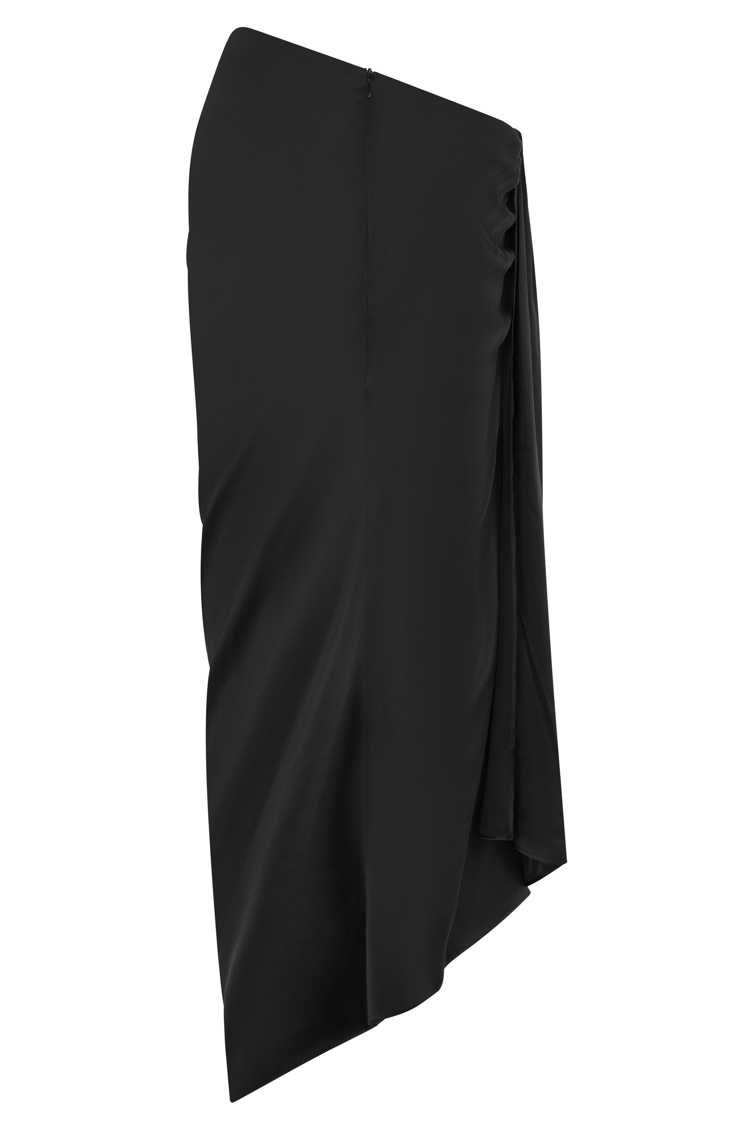Zendaya Silk Midi Skirt - Black #7