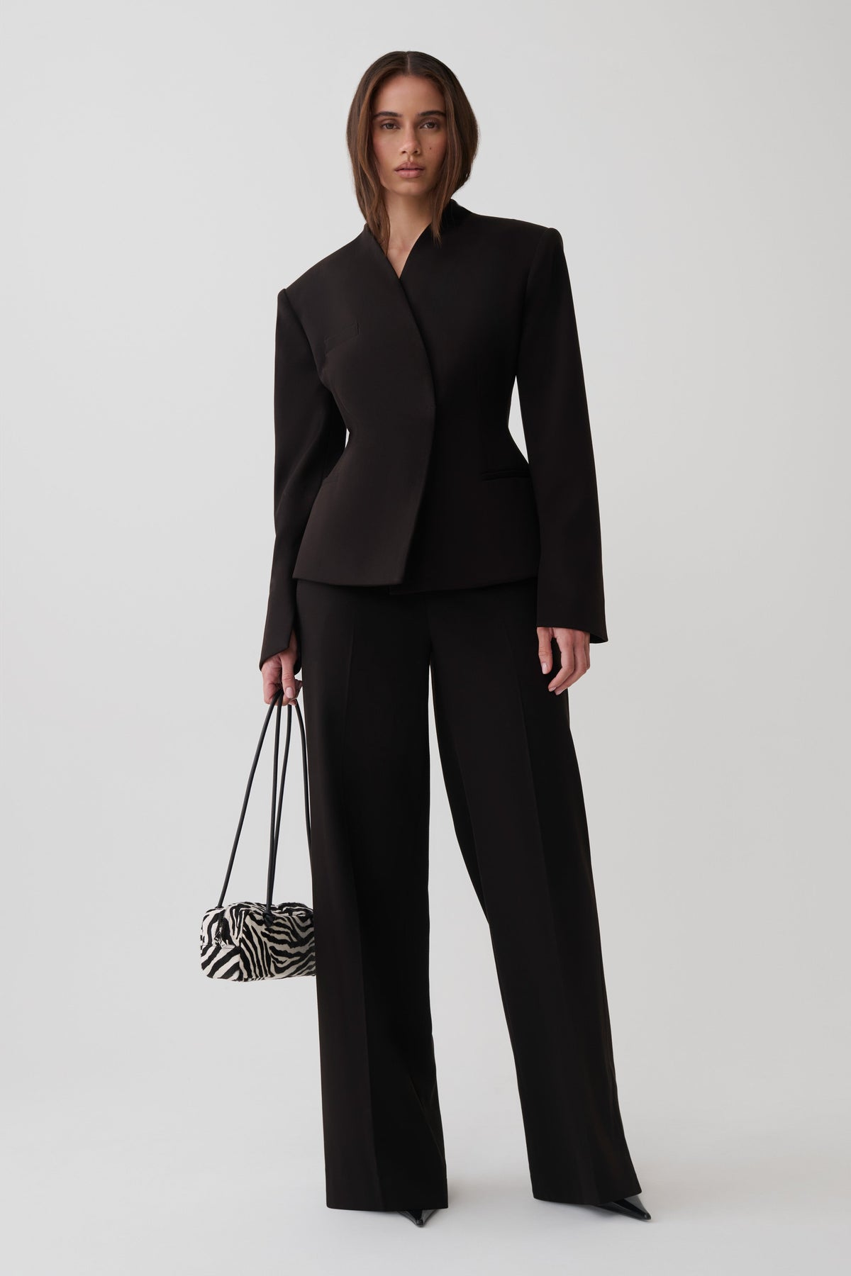 Katherine Suiting Structured Blazer - Black #2