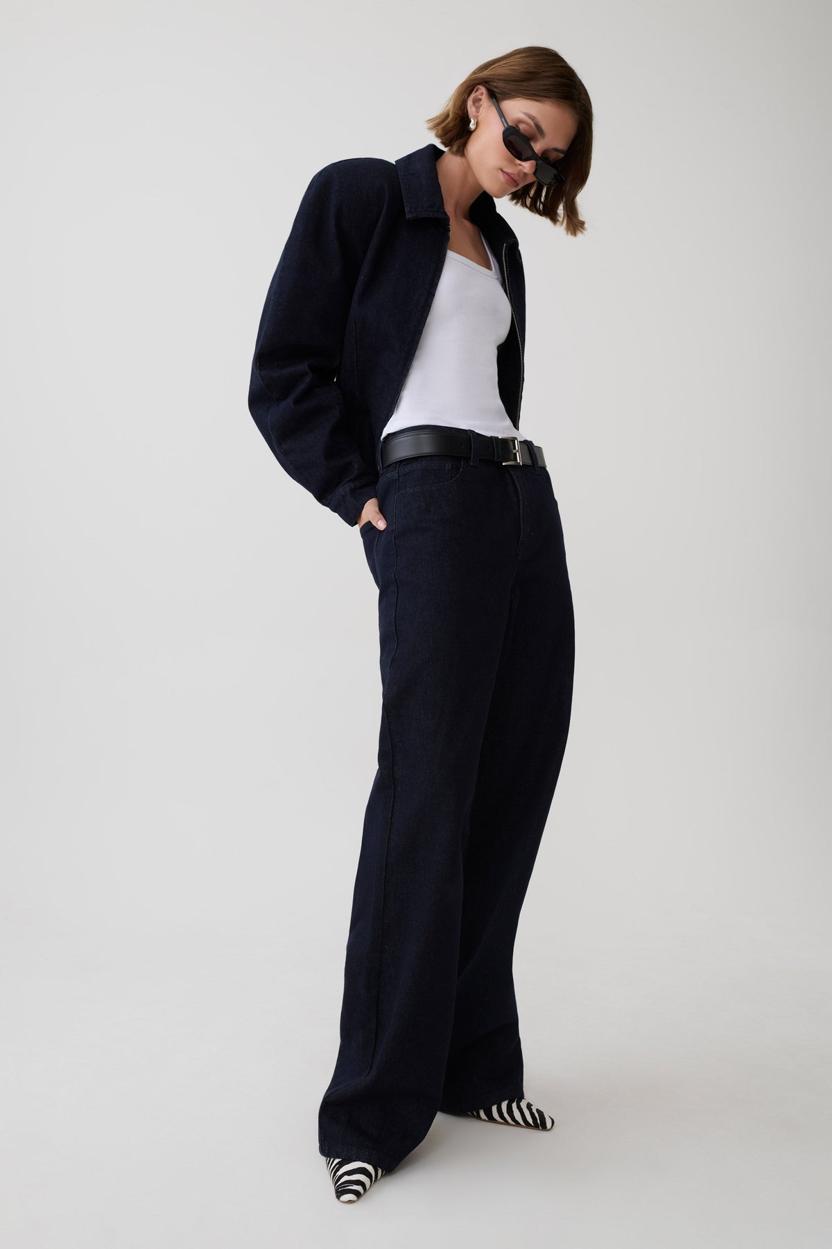 April Indigo Denim Jeans - Dark Indigo #4
