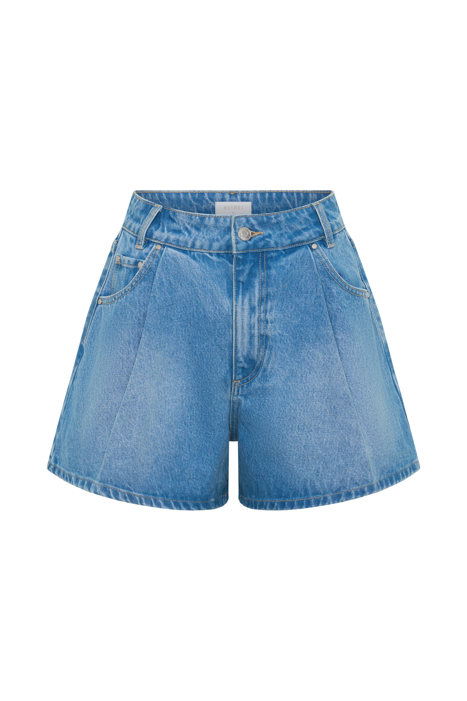 Jace A-Line Denim Shorts - Summer Blue #11