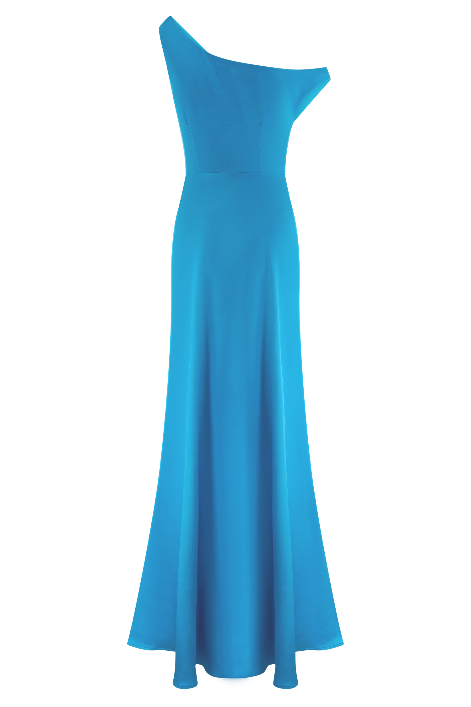 Jacinta One Shoulder Maxi Dress / Cyan Blue | MESHKI